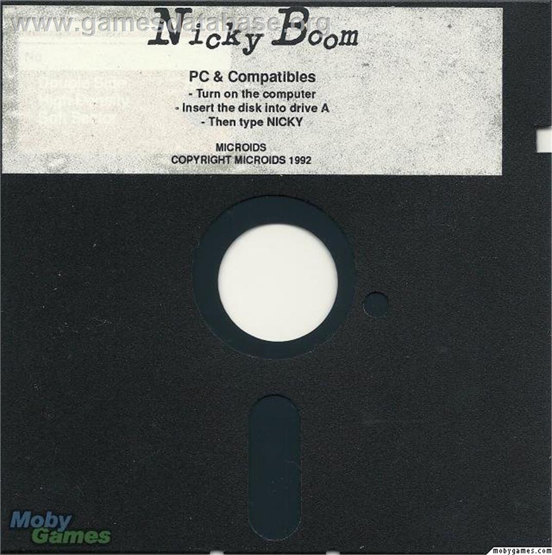 Nicky Boom - Microsoft DOS - Artwork - Disc