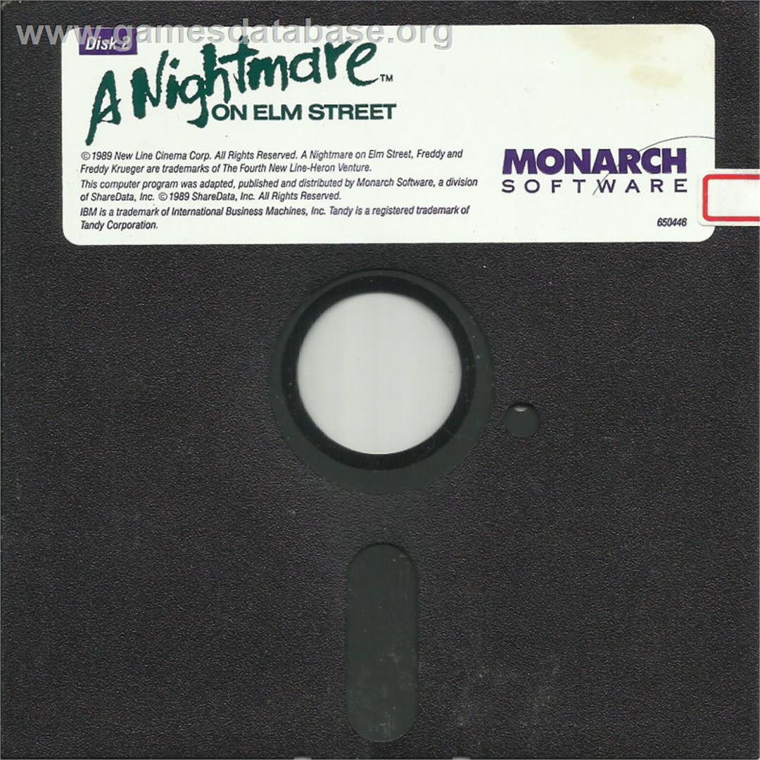 Nightmare On Elm Street, A - Microsoft DOS - Artwork - Disc