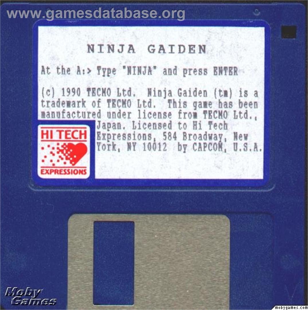 Ninja Gaiden - Microsoft DOS - Artwork - Disc