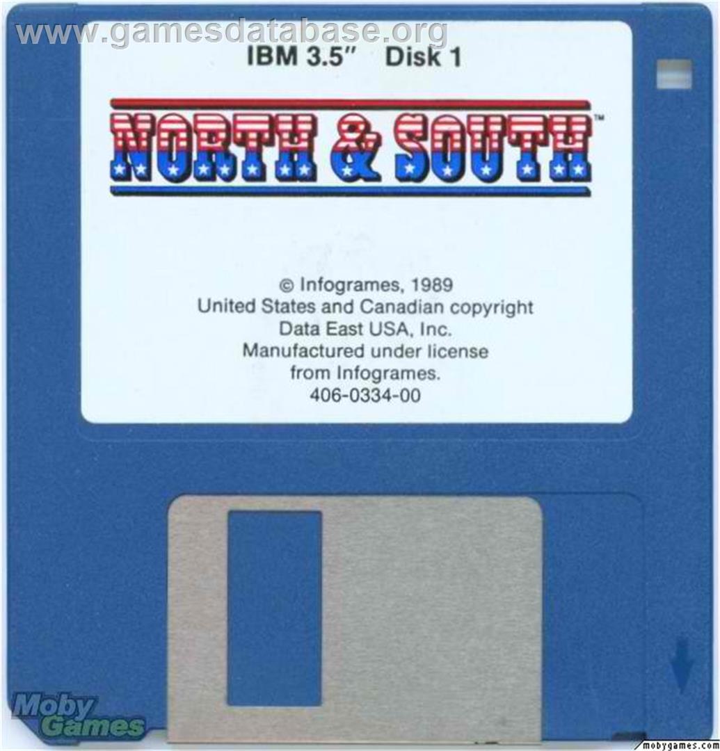 North & South - Microsoft DOS - Artwork - Disc