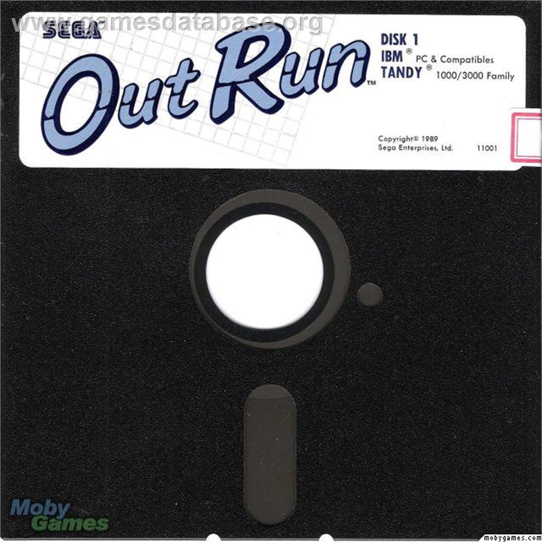 Out Run - Microsoft DOS - Artwork - Disc