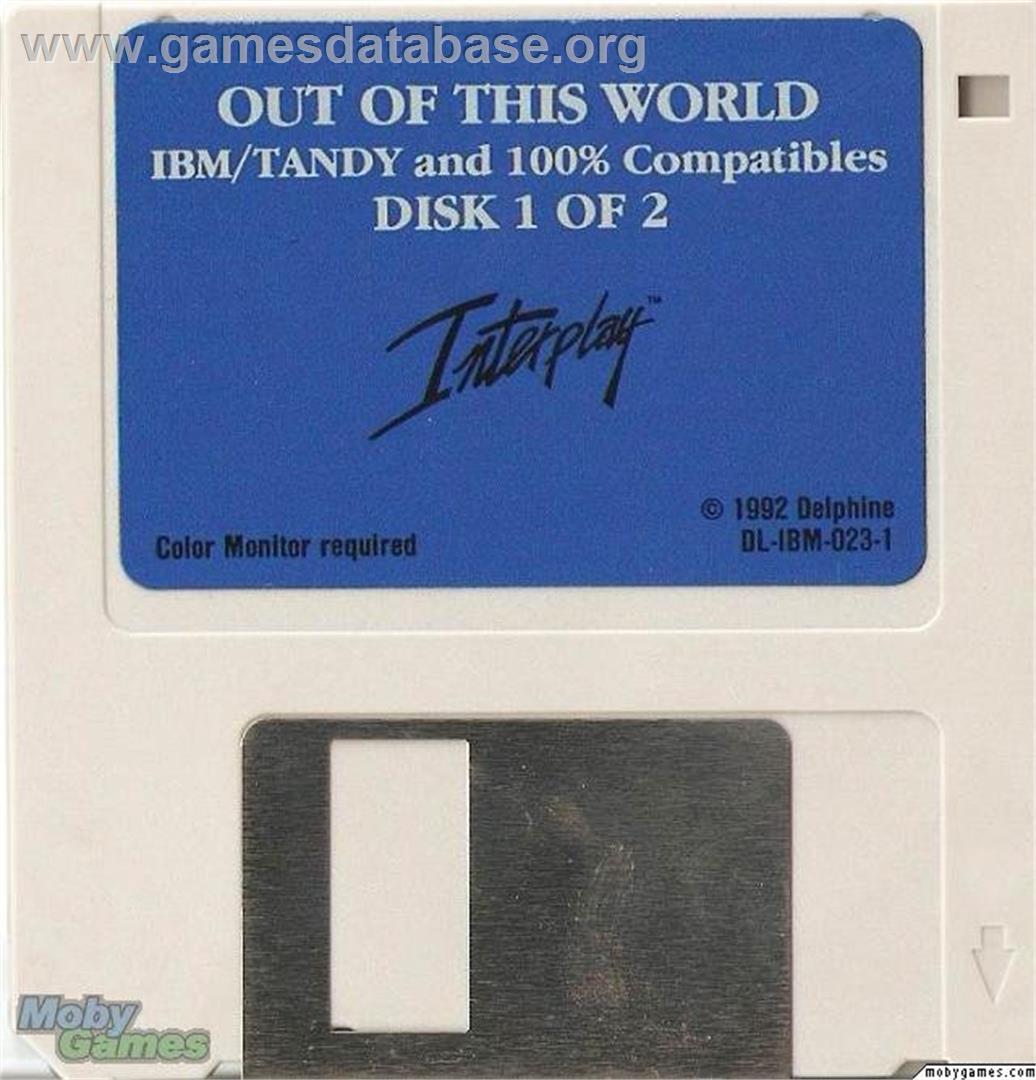 Out of This World - Microsoft DOS - Artwork - Disc