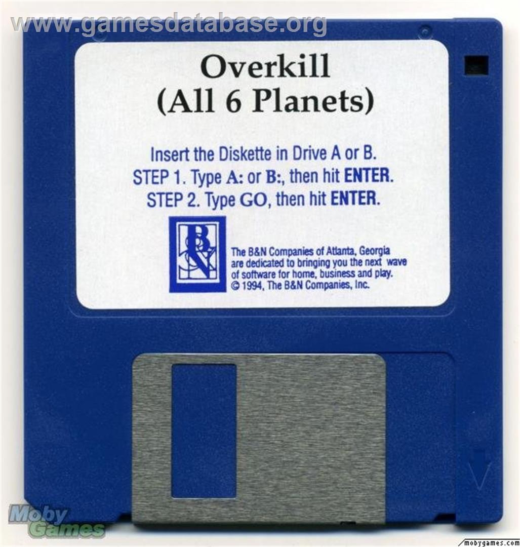 OverKill (1992) - Microsoft DOS - Artwork - Disc