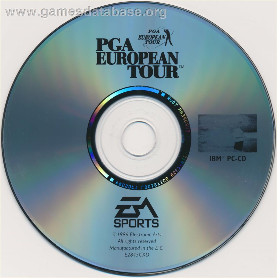 Pga European Tour - Microsoft DOS - Artwork - Disc
