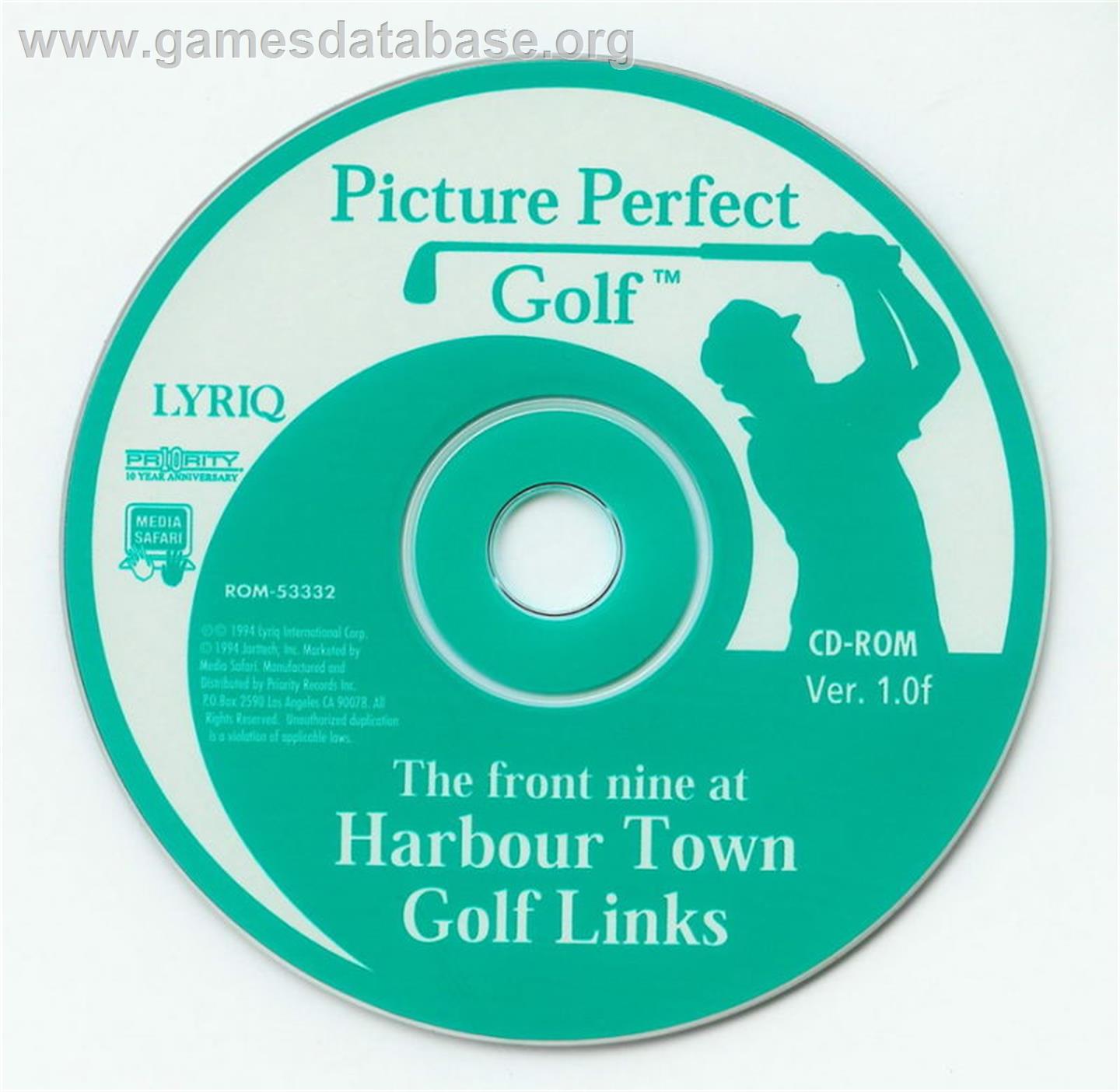 Picture Perfect Golf - Microsoft DOS - Artwork - Disc