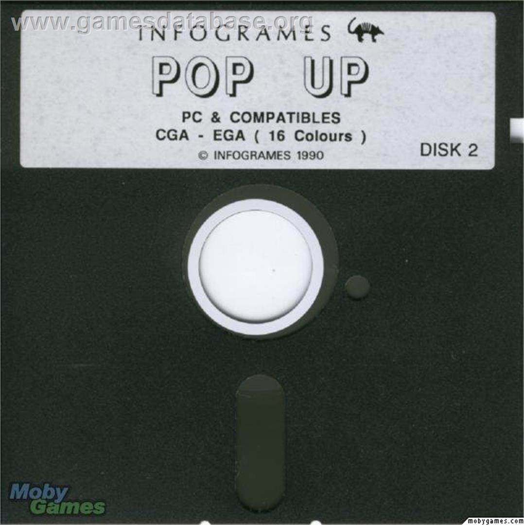 Pop-Up - Microsoft DOS - Artwork - Disc