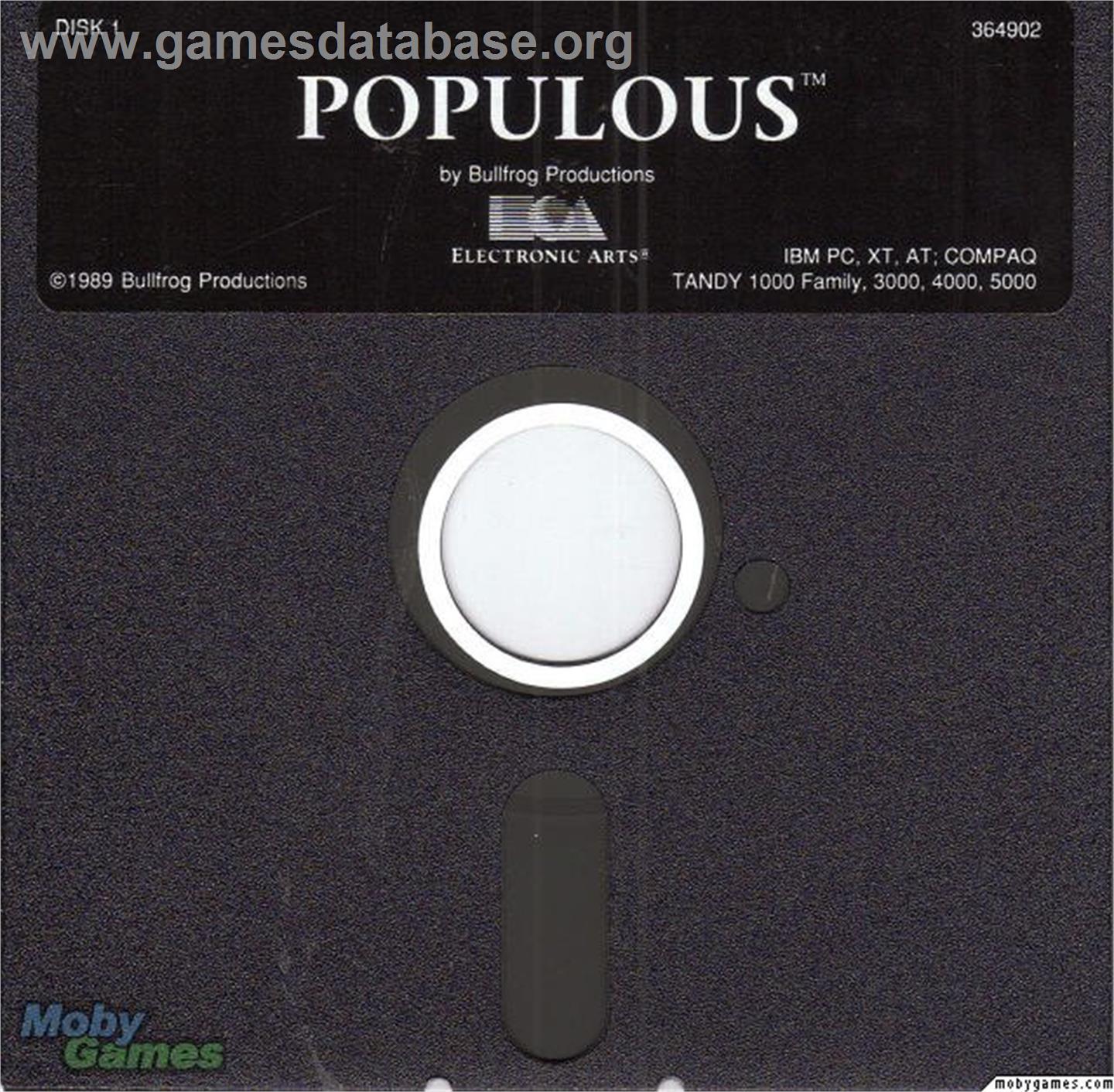 Populous - Microsoft DOS - Artwork - Disc