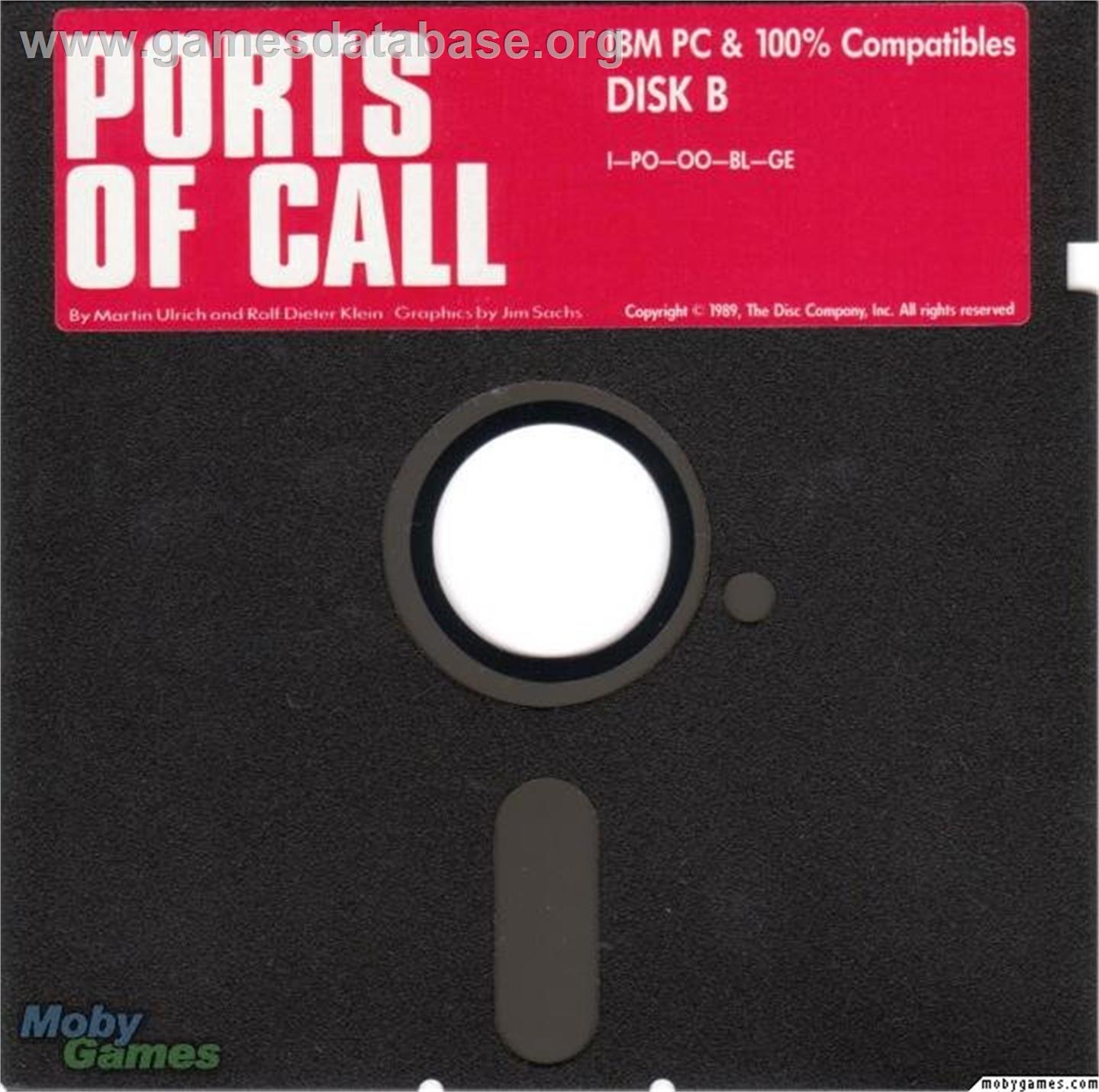 Ports of Call - Microsoft DOS - Artwork - Disc
