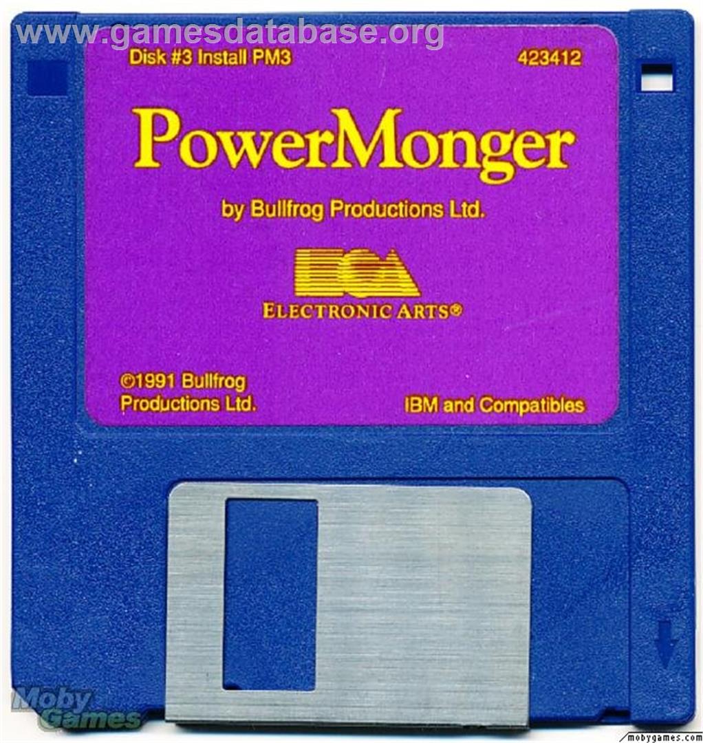 PowerMonger - Microsoft DOS - Artwork - Disc