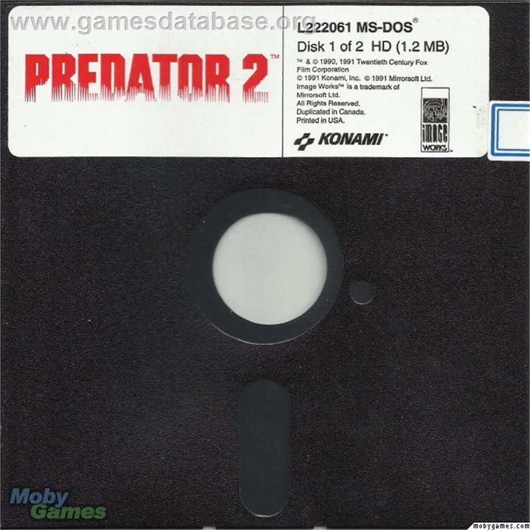 Predator 2 - Microsoft DOS - Artwork - Disc