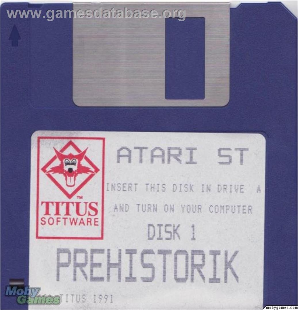 Prehistorik - Microsoft DOS - Artwork - Disc