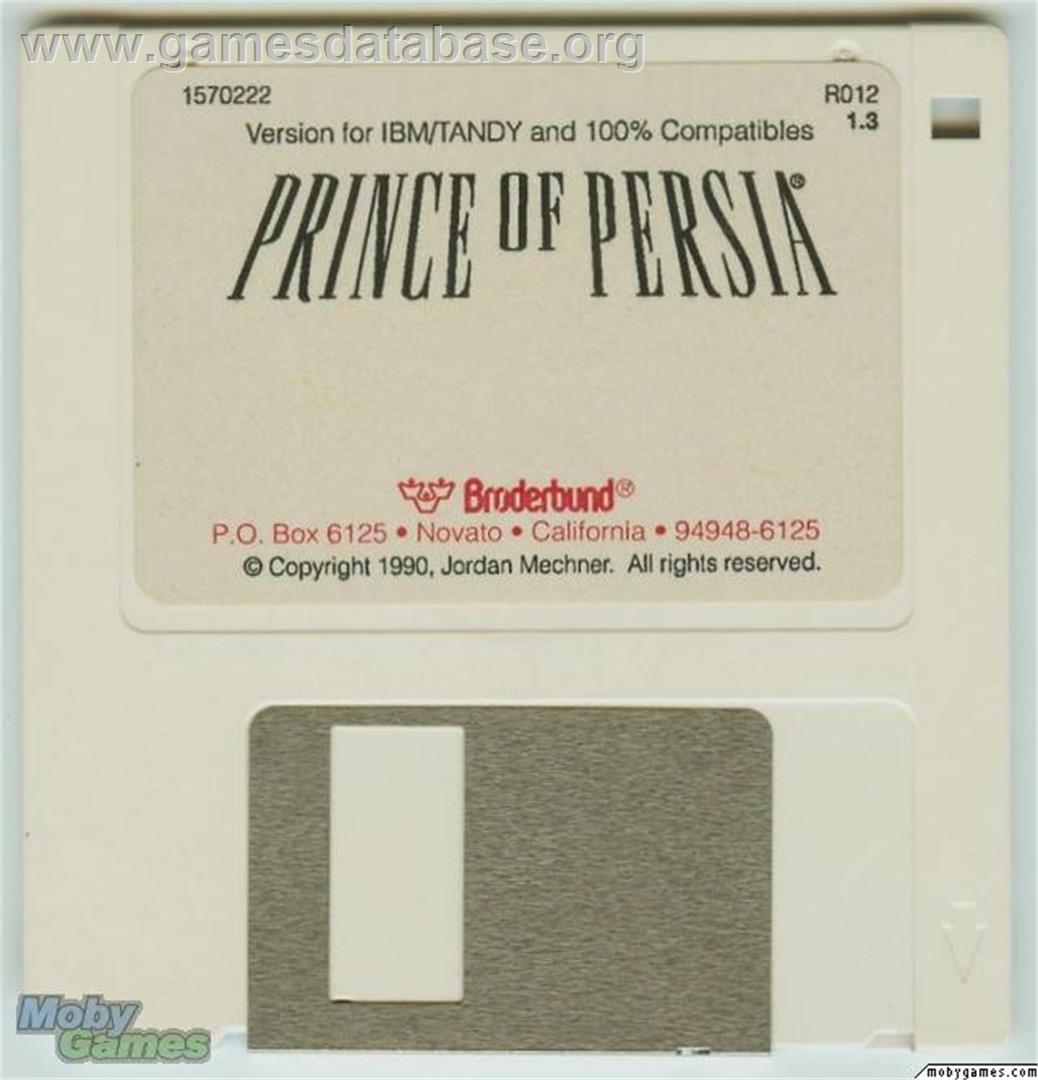 Prince of Persia - Microsoft DOS - Artwork - Disc