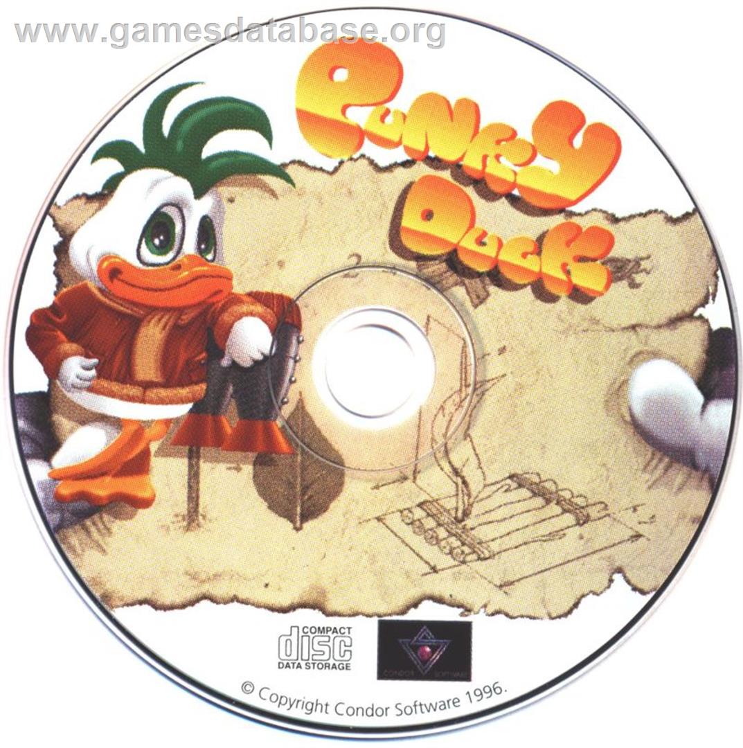 Punky Duck - Microsoft DOS - Artwork - Disc