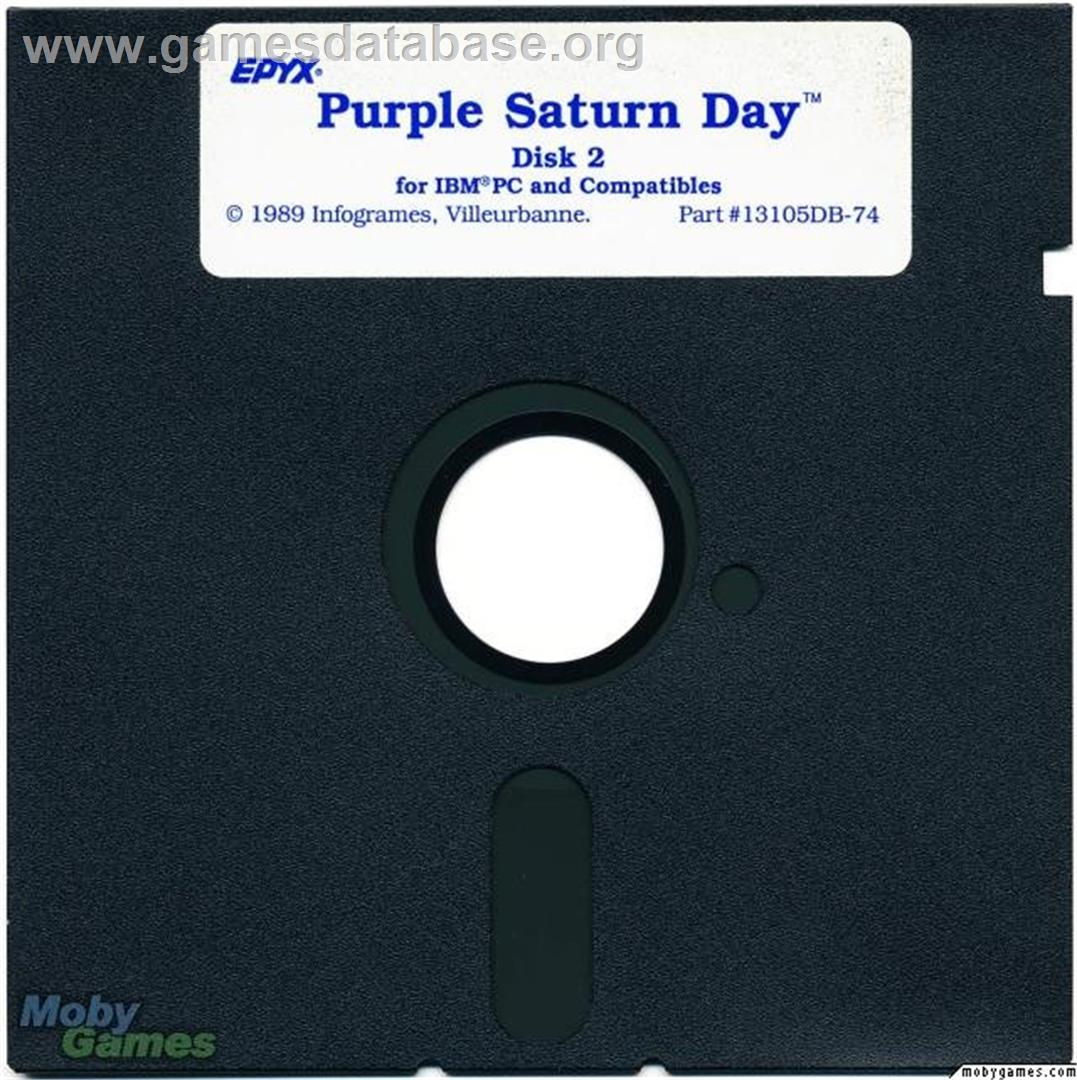 Purple Saturn Day - Microsoft DOS - Artwork - Disc