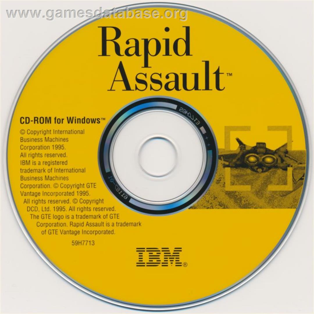 Rapid Assault - Microsoft DOS - Artwork - Disc