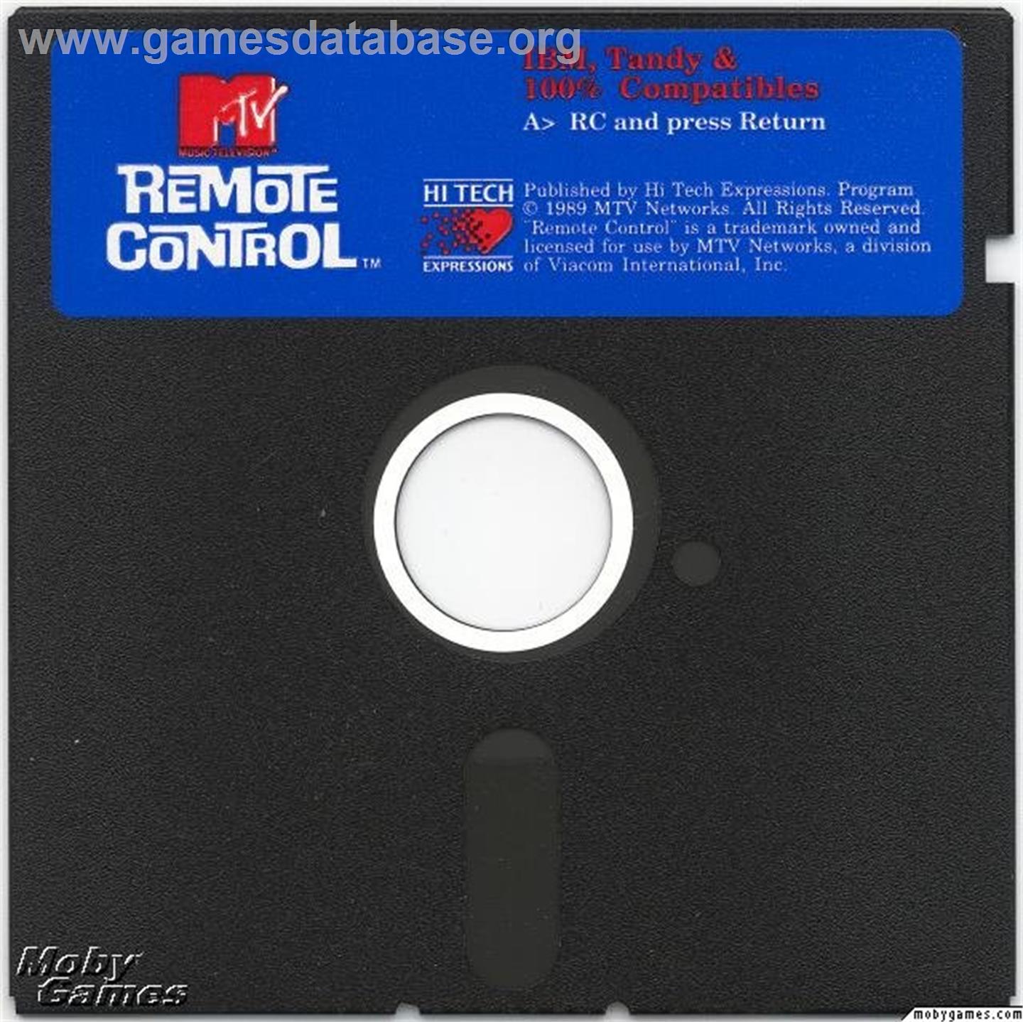 Remote Control - Microsoft DOS - Artwork - Disc