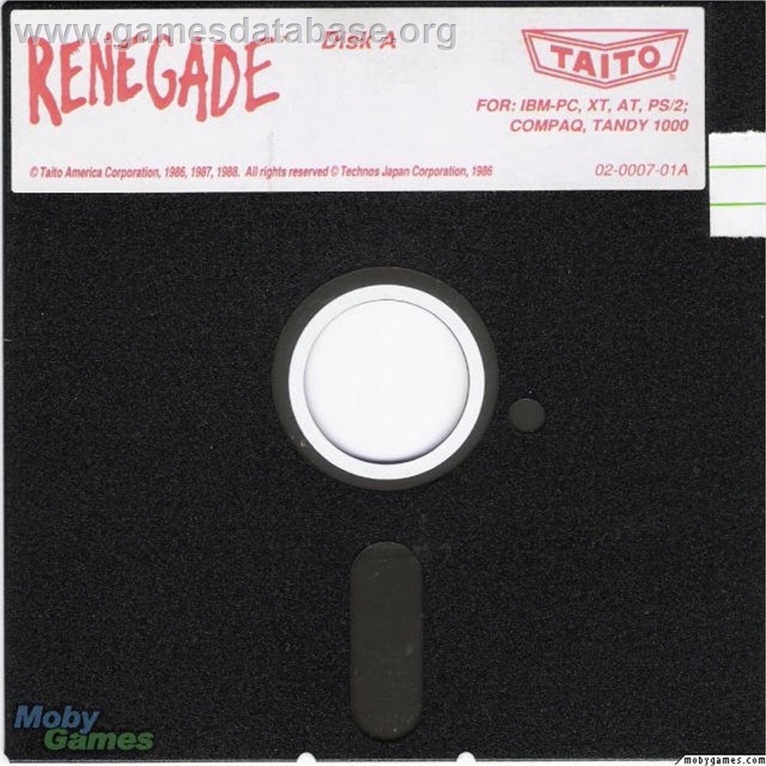 Renegade - Microsoft DOS - Artwork - Disc