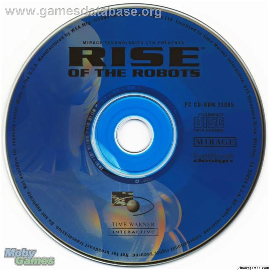 Rise Of The Robots - Microsoft DOS - Artwork - Disc
