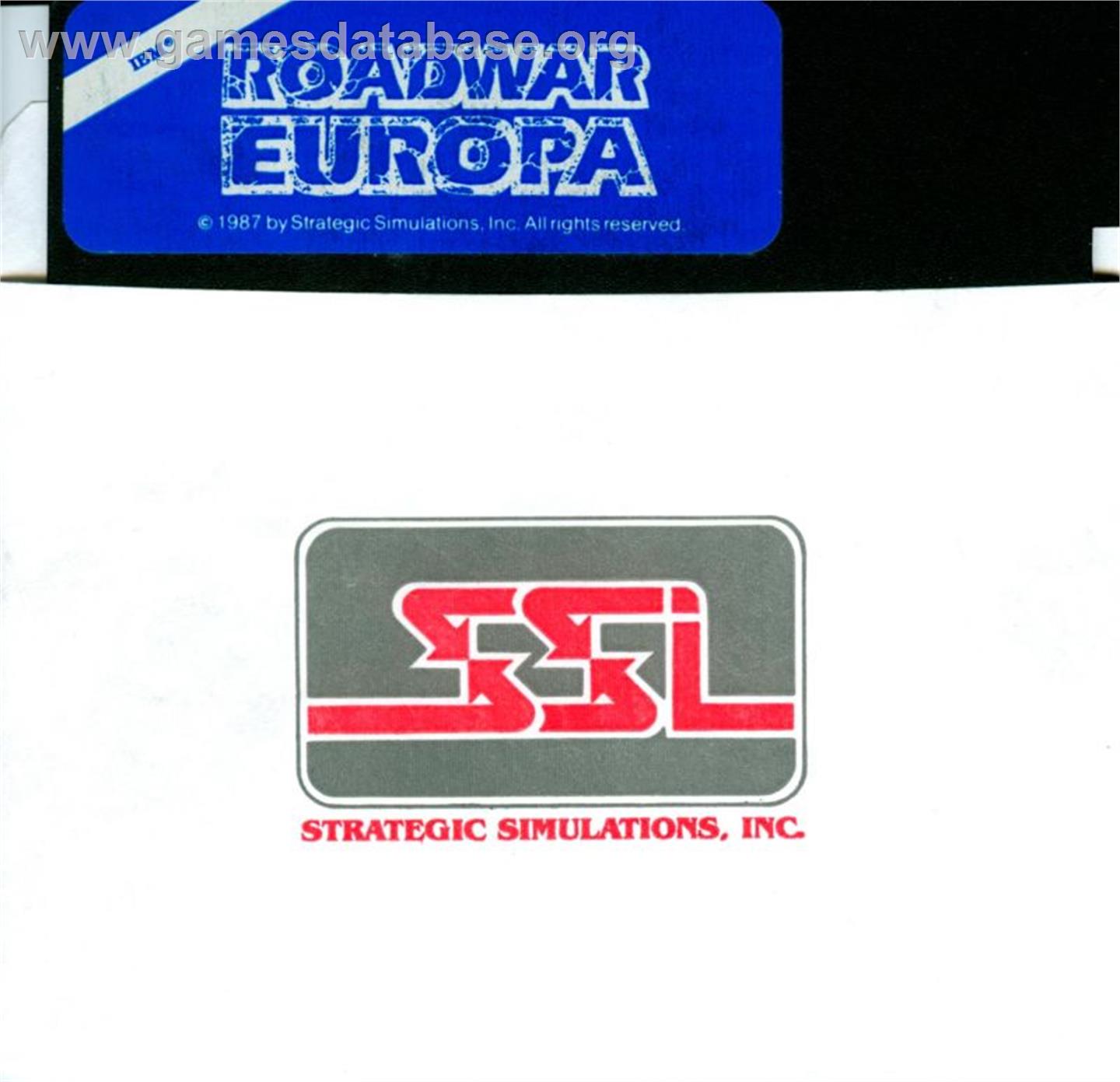 Roadwar Europa - Microsoft DOS - Artwork - Disc