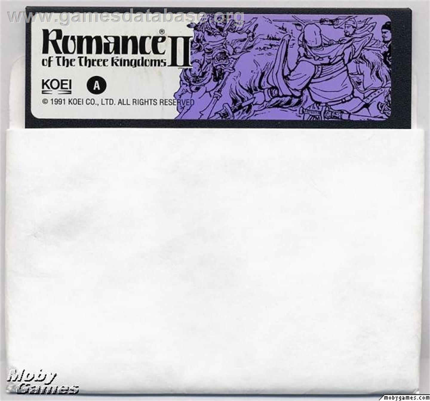 Romance of the Three Kingdoms II - Microsoft DOS - Artwork - Disc