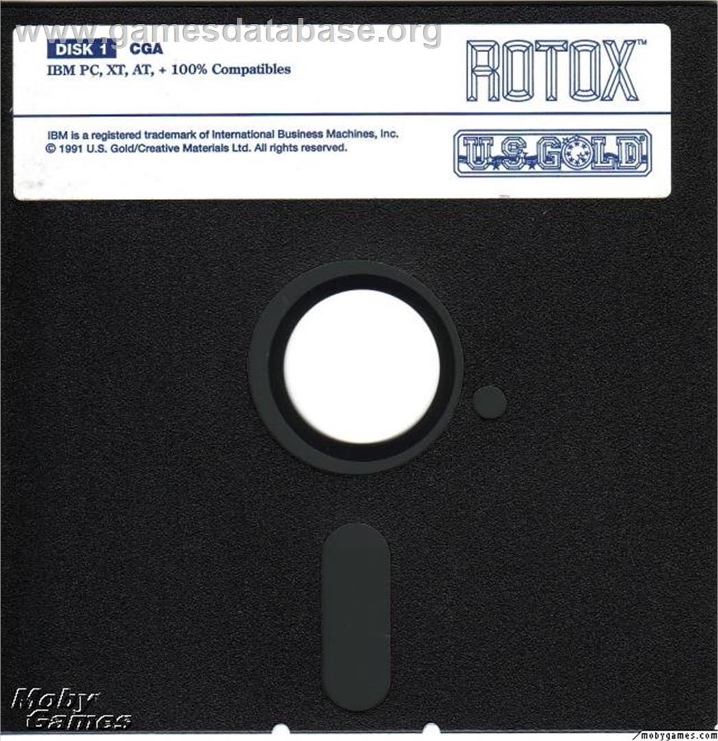 Rotox - Microsoft DOS - Artwork - Disc