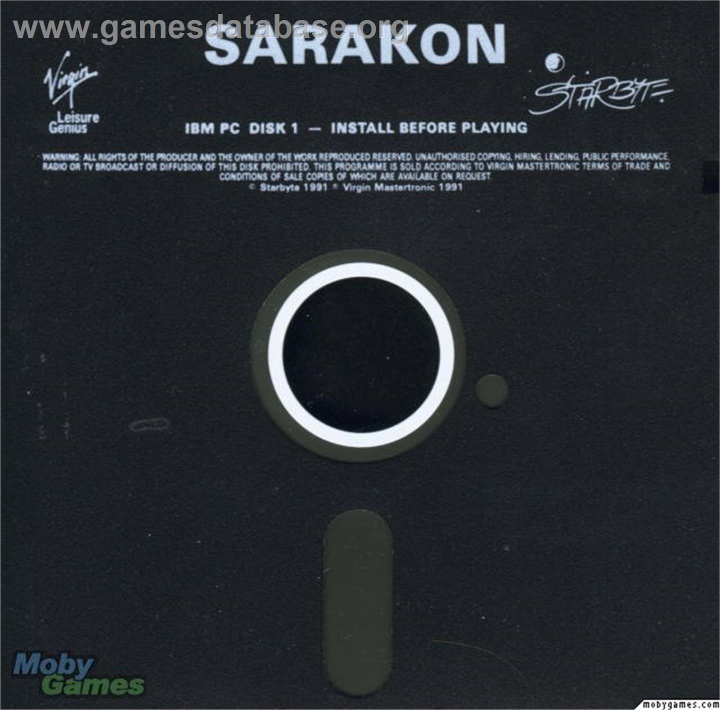 Sarakon - Microsoft DOS - Artwork - Disc