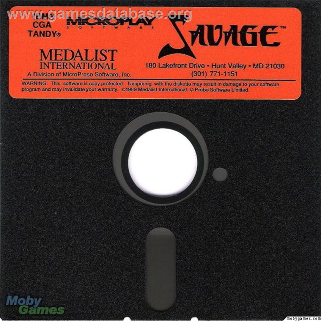 Savage - Microsoft DOS - Artwork - Disc