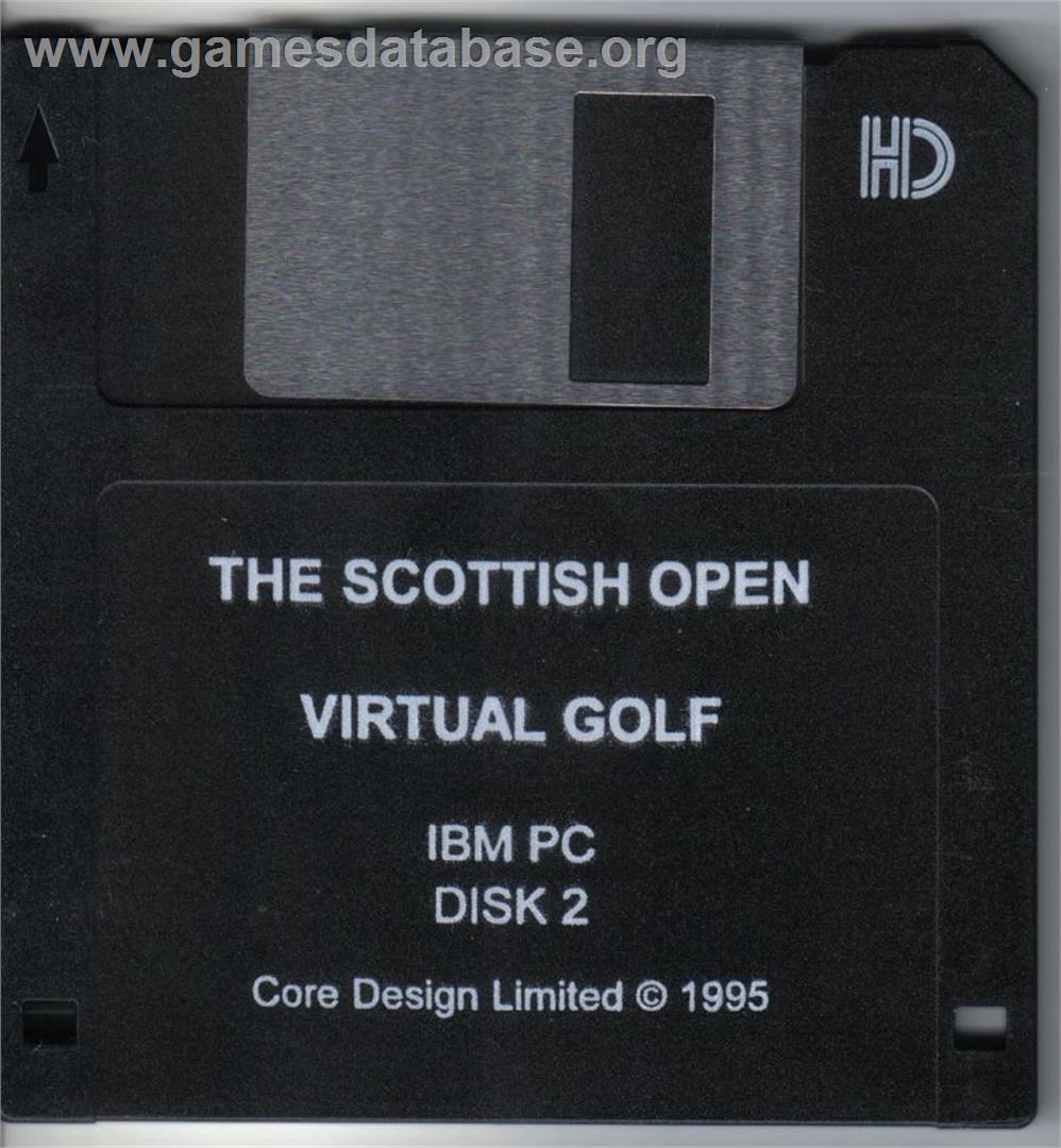 Scottish Open, The - Virtual Golf - Microsoft DOS - Artwork - Disc