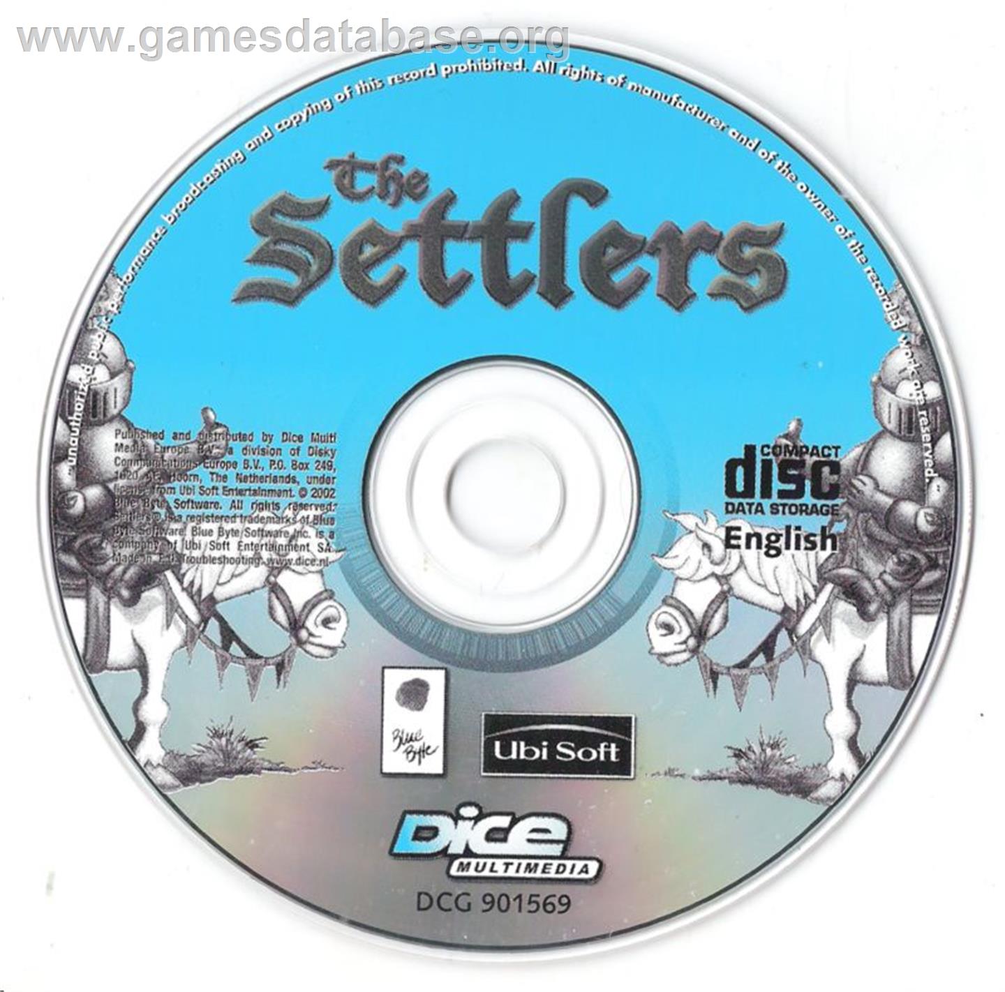 Settlers, The - Microsoft DOS - Artwork - Disc