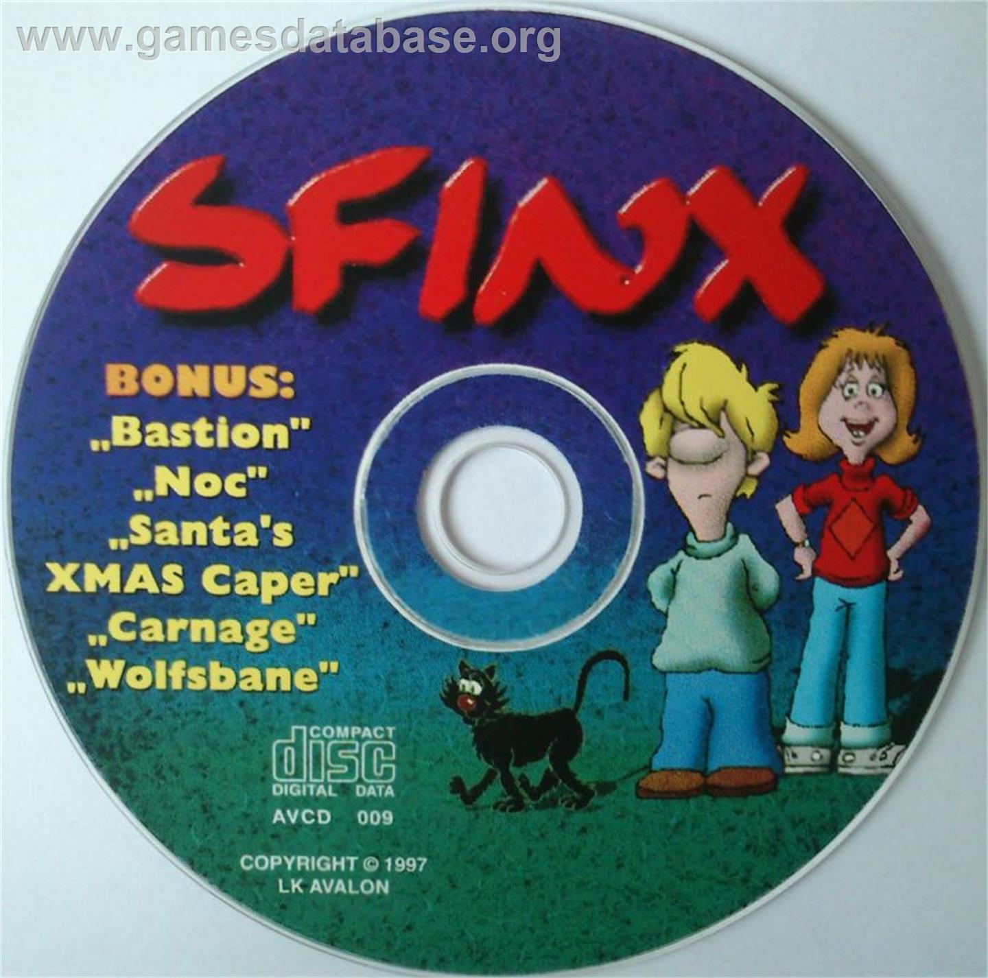 Sfinx - Microsoft DOS - Artwork - Disc