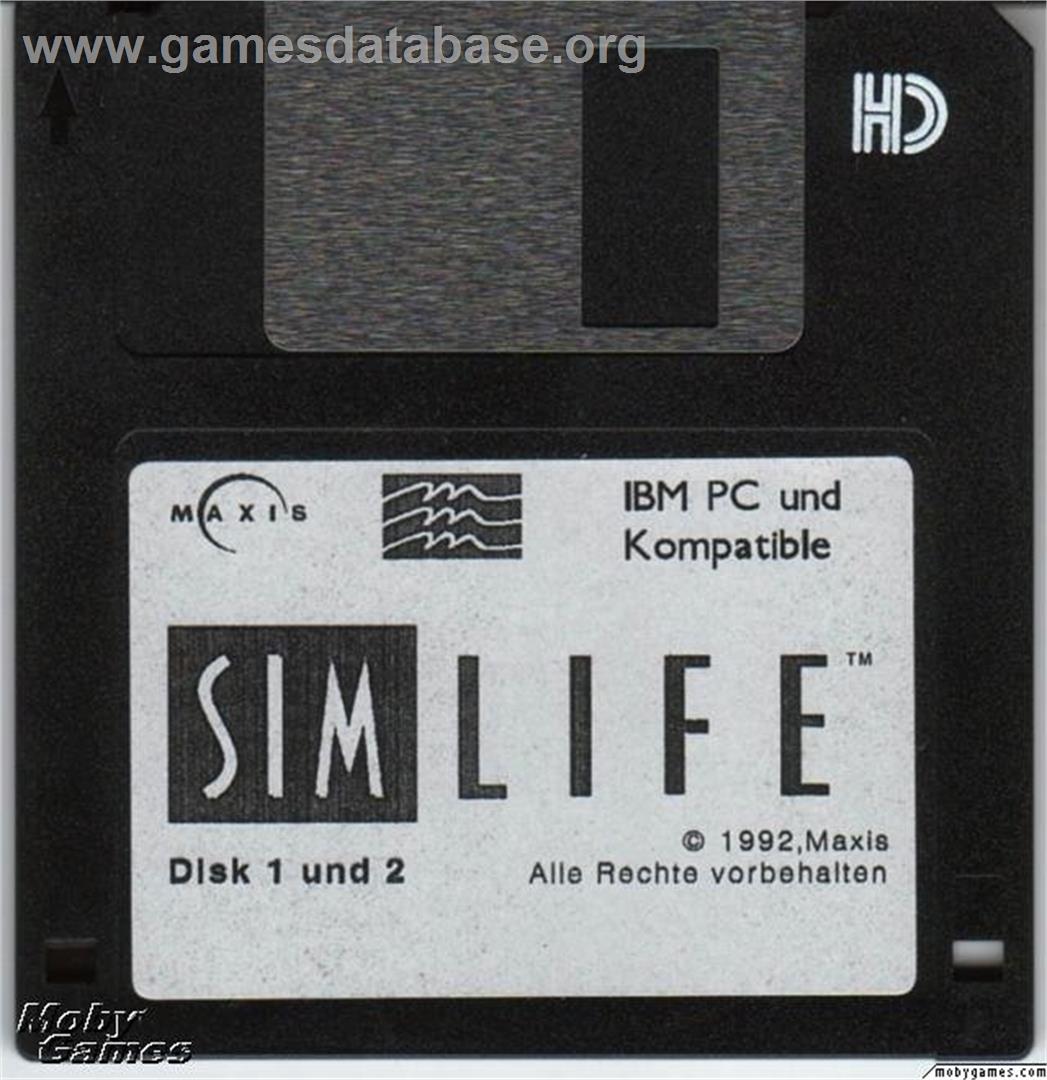 SimLife - Microsoft DOS - Artwork - Disc