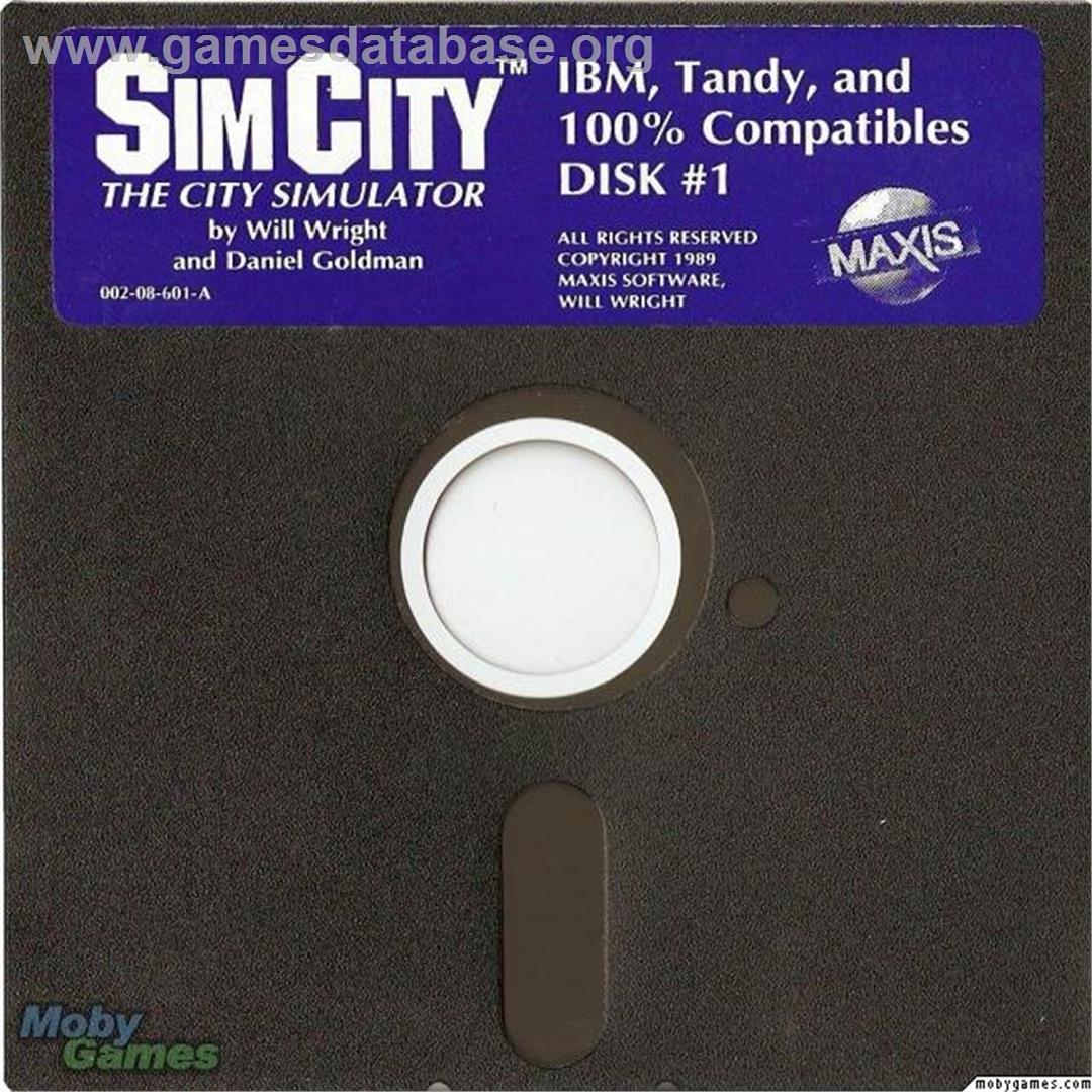 Sim City - Microsoft DOS - Artwork - Disc
