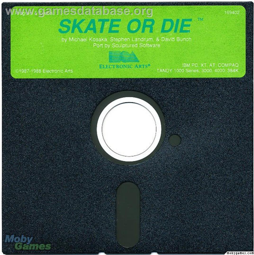 Skate or Die - Microsoft DOS - Artwork - Disc