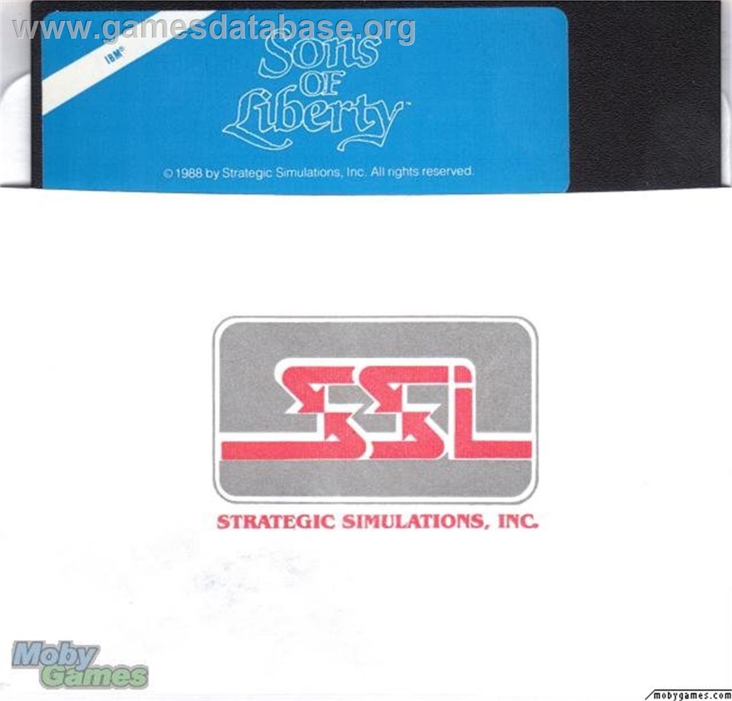 Sons of Liberty - Microsoft DOS - Artwork - Disc