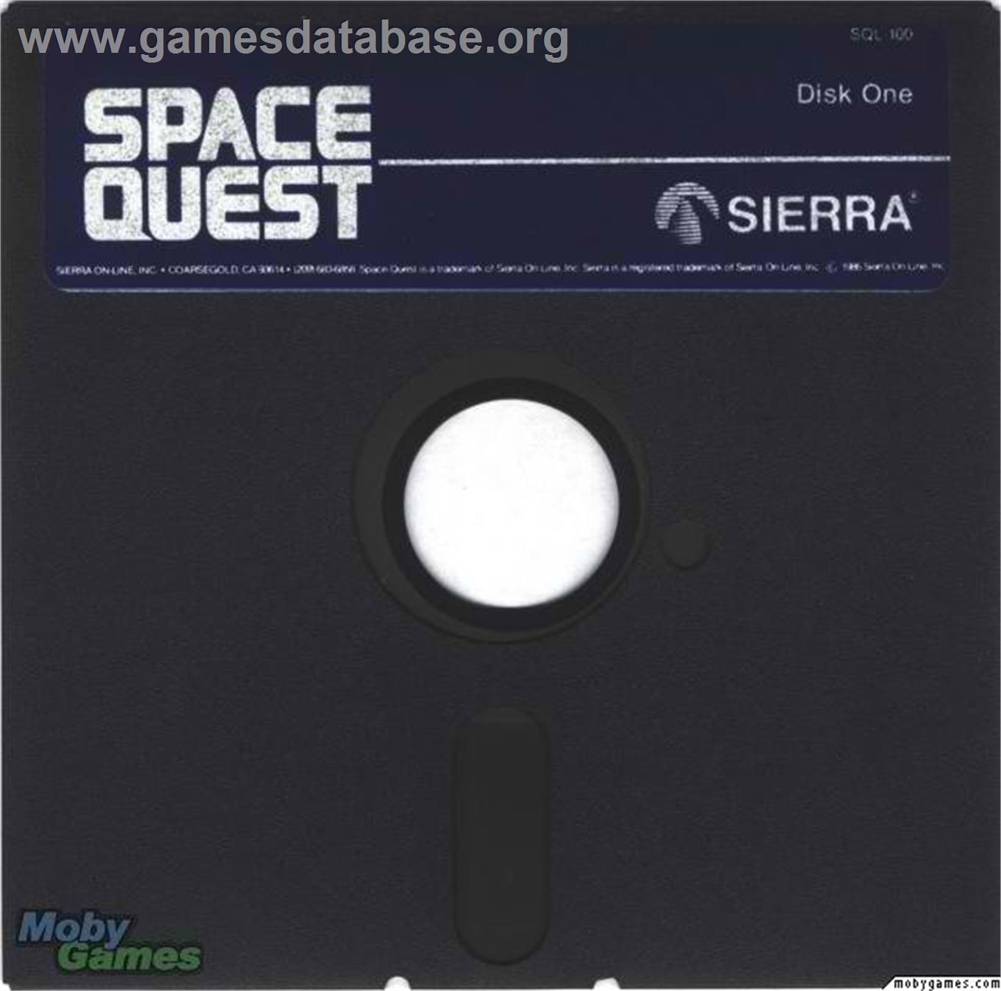 Space Quest - Chapter 1 - The Sarien Encounter - Microsoft DOS - Artwork - Disc