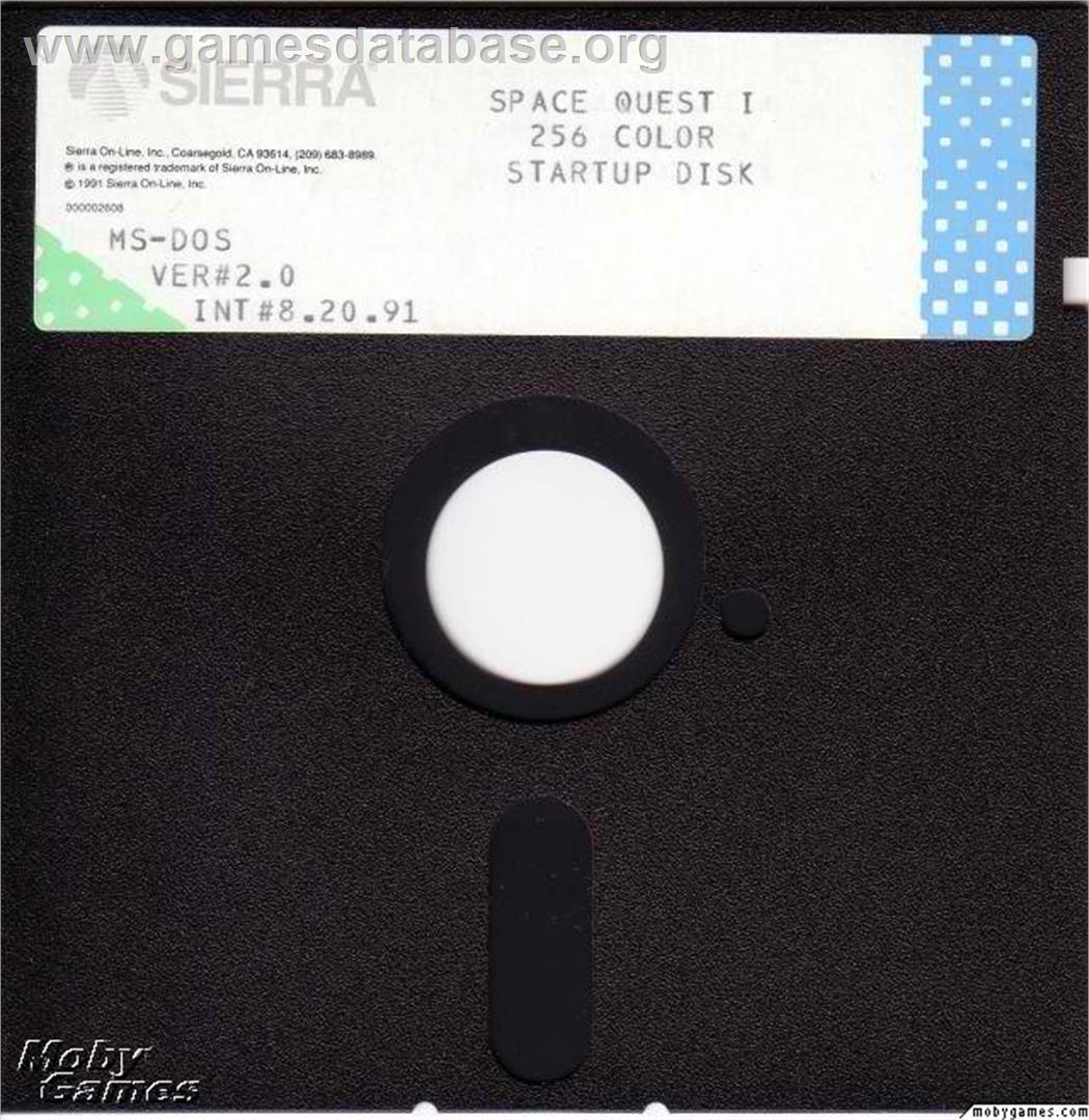 Space Quest 1 - Roger Wilco in the Sarien Encounter - Microsoft DOS - Artwork - Disc