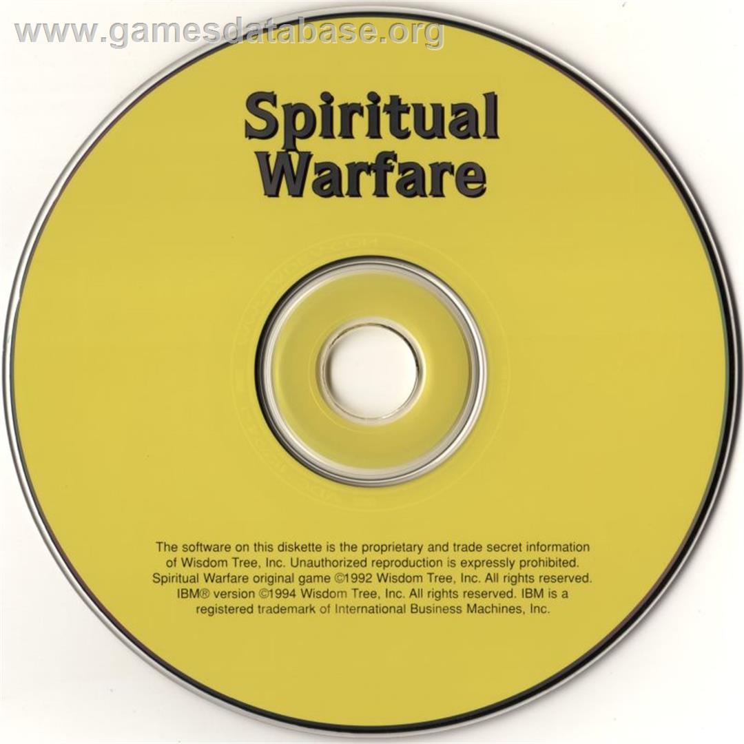 Spiritual Warfare - Microsoft DOS - Artwork - Disc