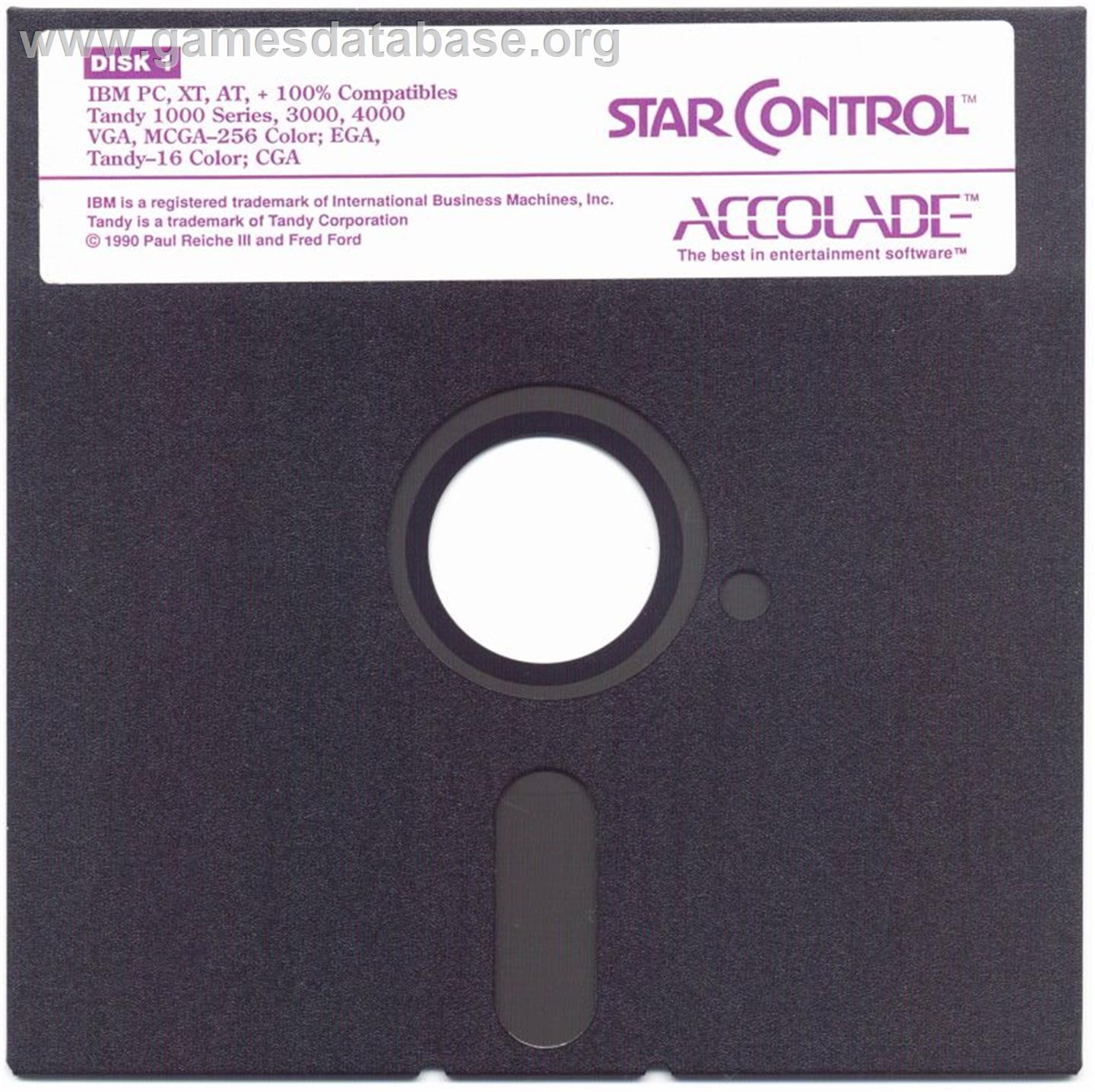Star Control - Microsoft DOS - Artwork - Disc