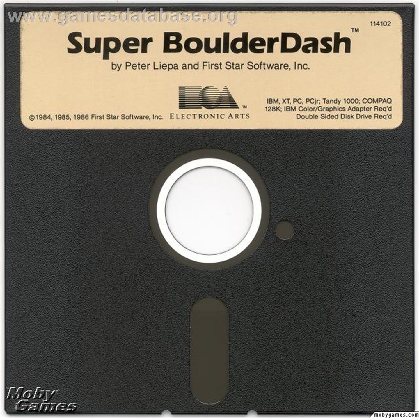 Super Boulder Dash - Microsoft DOS - Artwork - Disc
