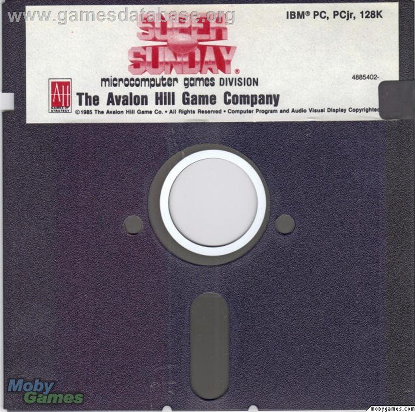 Superbowl Sunday - Microsoft DOS - Artwork - Disc