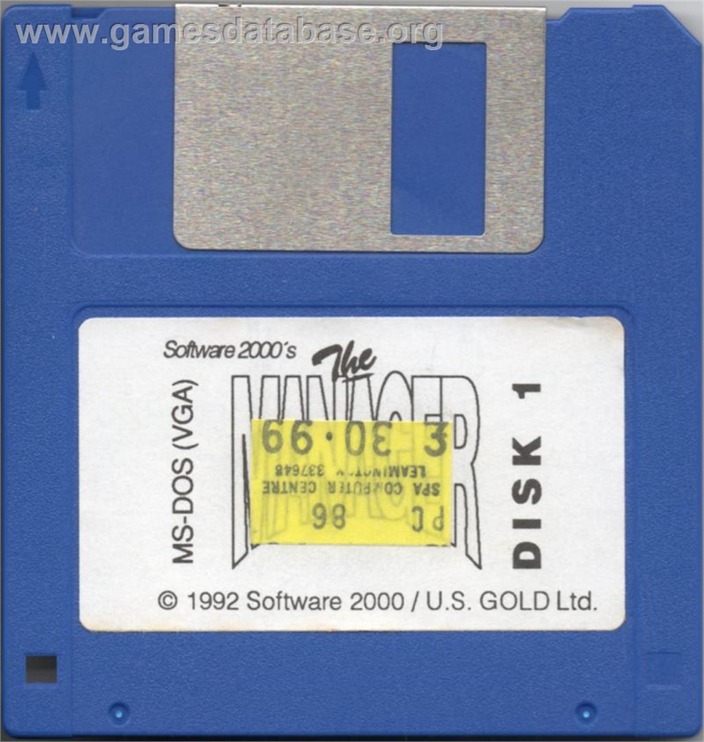 The Manager - Microsoft DOS - Artwork - Disc