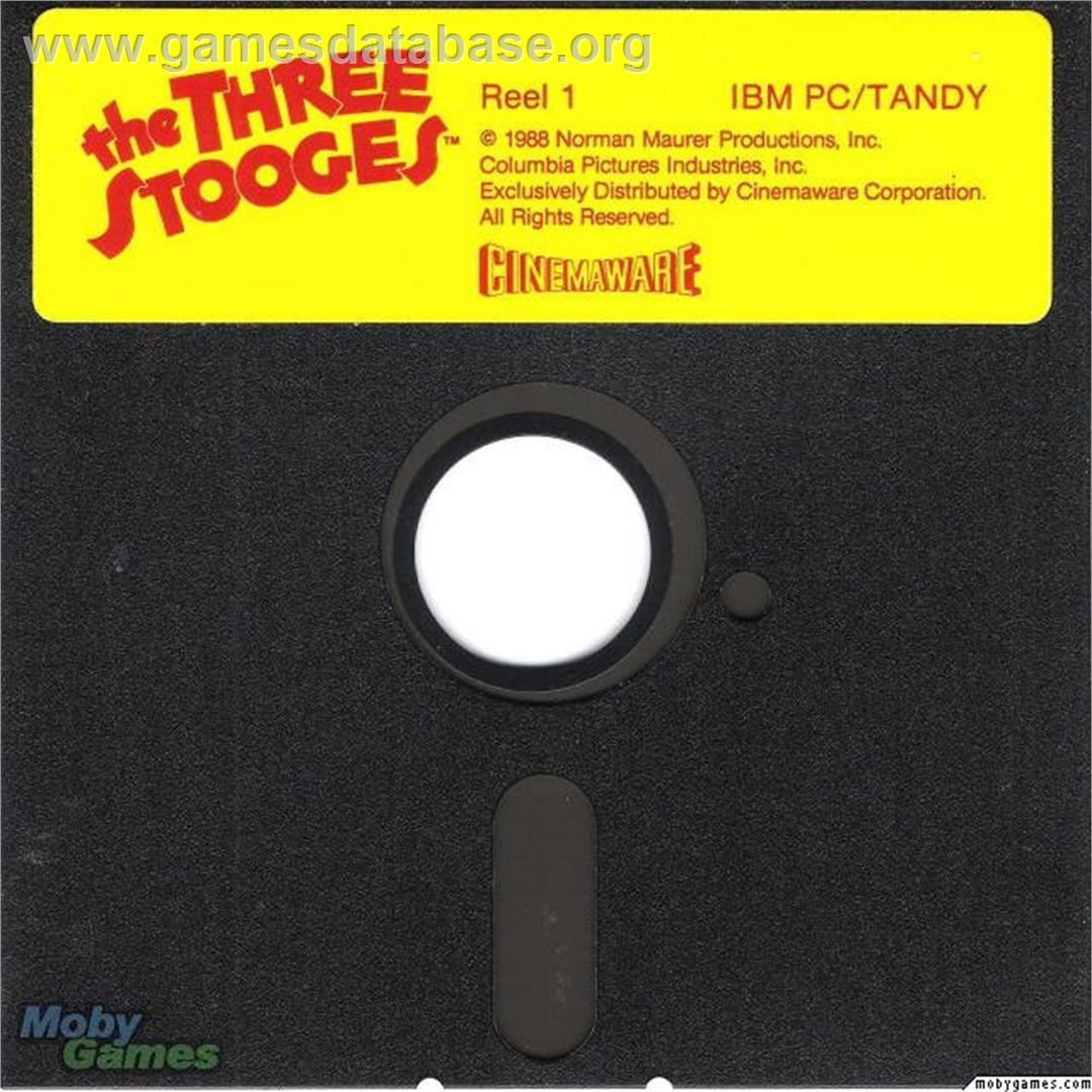 The Three Stooges - Microsoft DOS - Artwork - Disc