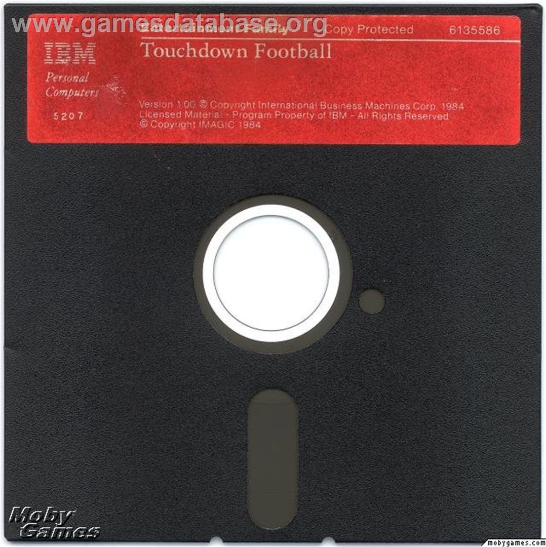 Touchdown Football - Microsoft DOS - Artwork - Disc