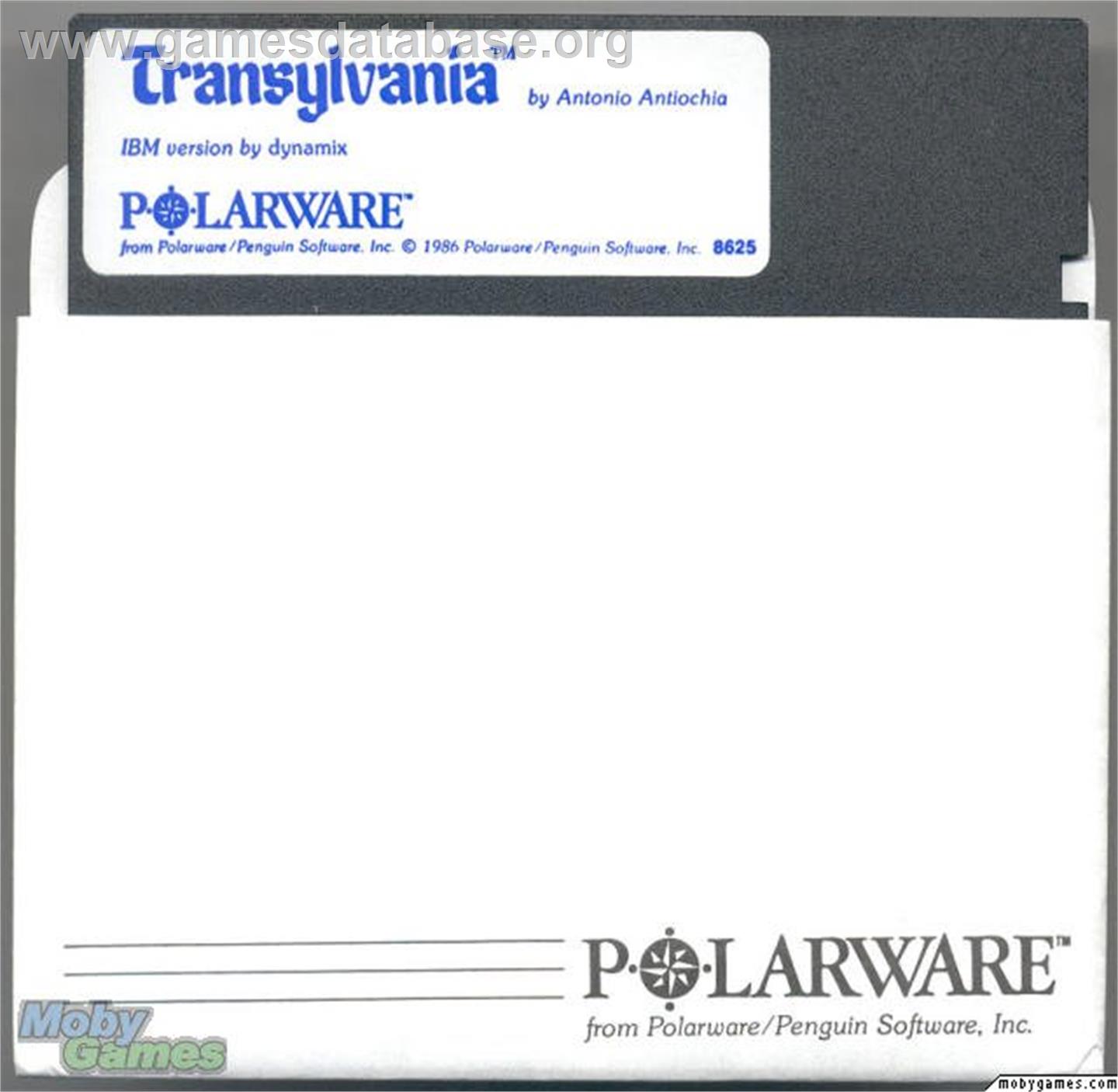 Transylvania - Microsoft DOS - Artwork - Disc