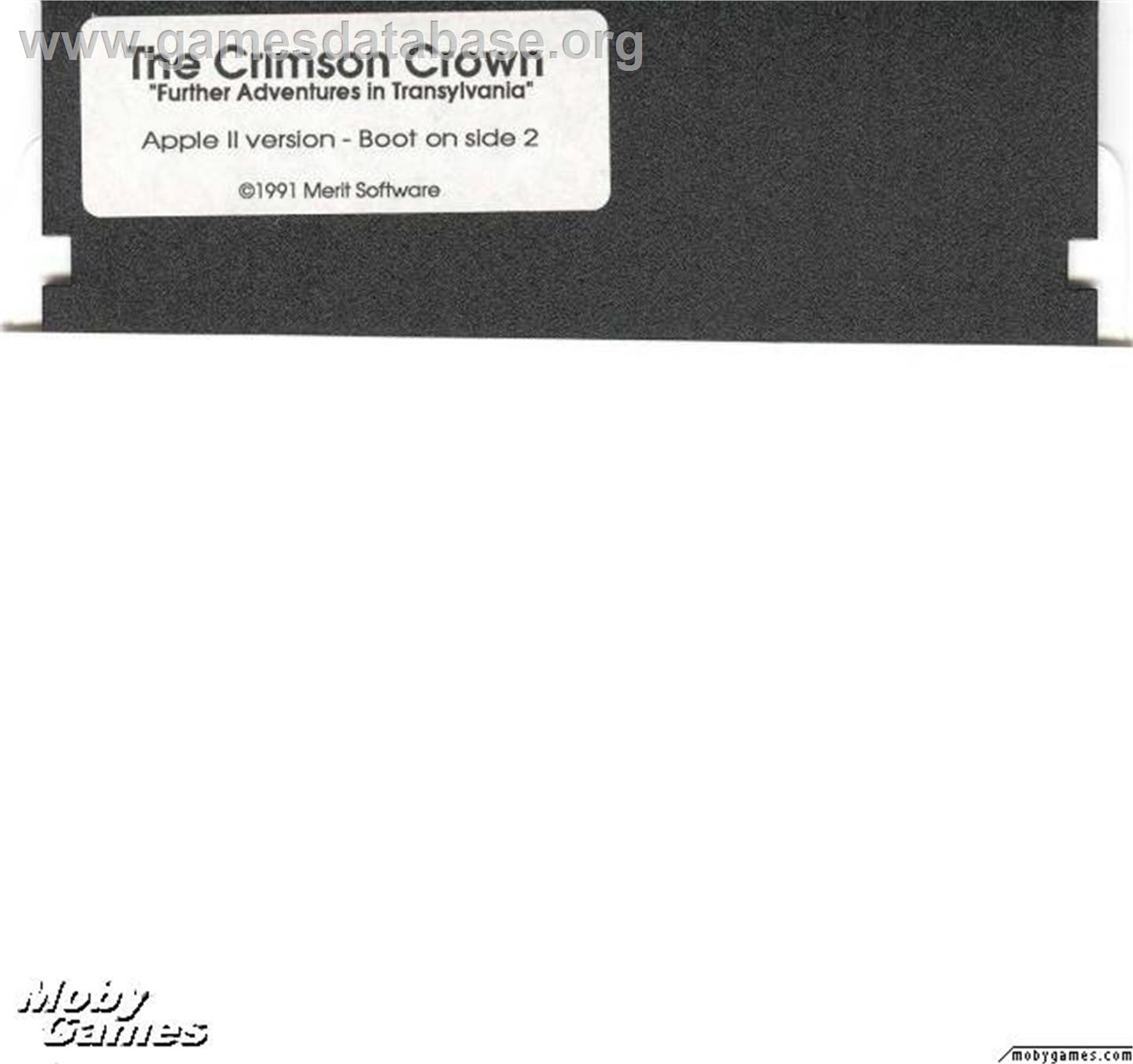 Transylvania 2 - The Crimson Crown - Microsoft DOS - Artwork - Disc