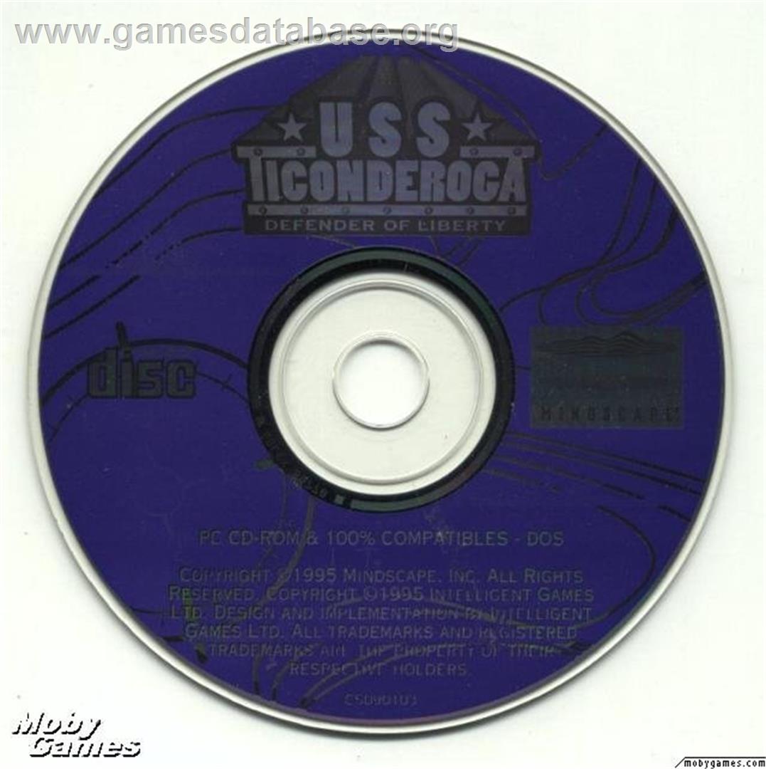 USS Ticonderoga - Defender of Liberty - Microsoft DOS - Artwork - Disc