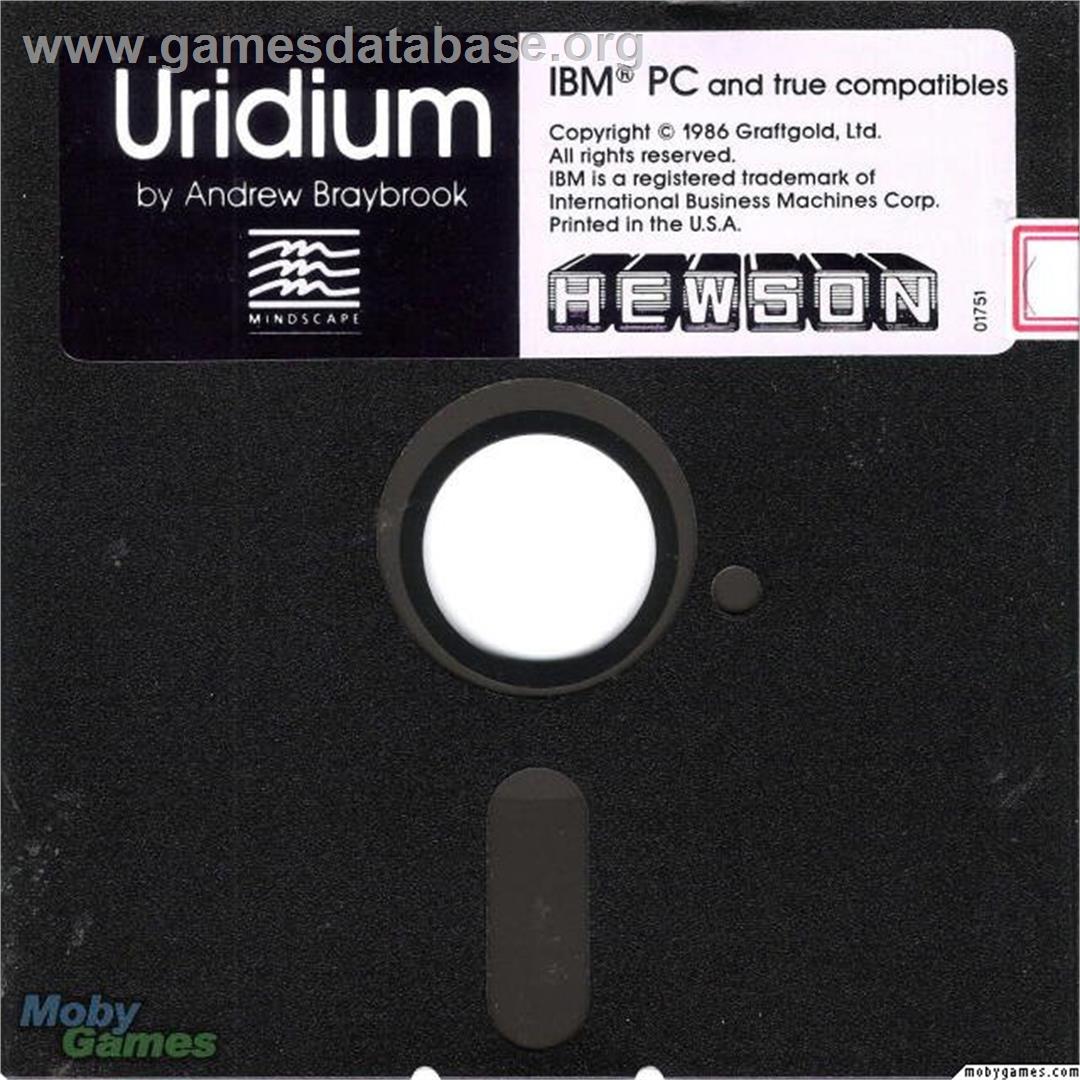 Uridium - Microsoft DOS - Artwork - Disc