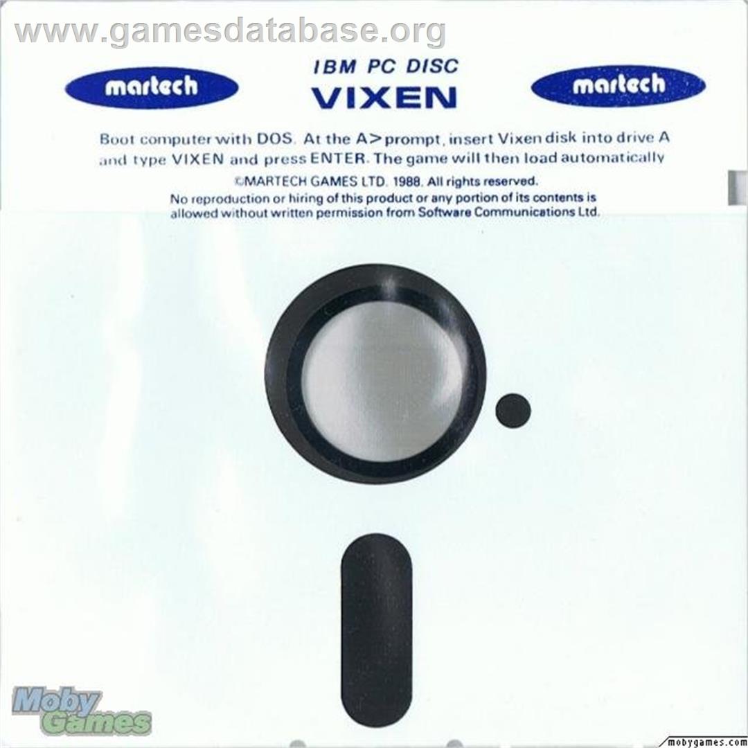 Vixen - Microsoft DOS - Artwork - Disc