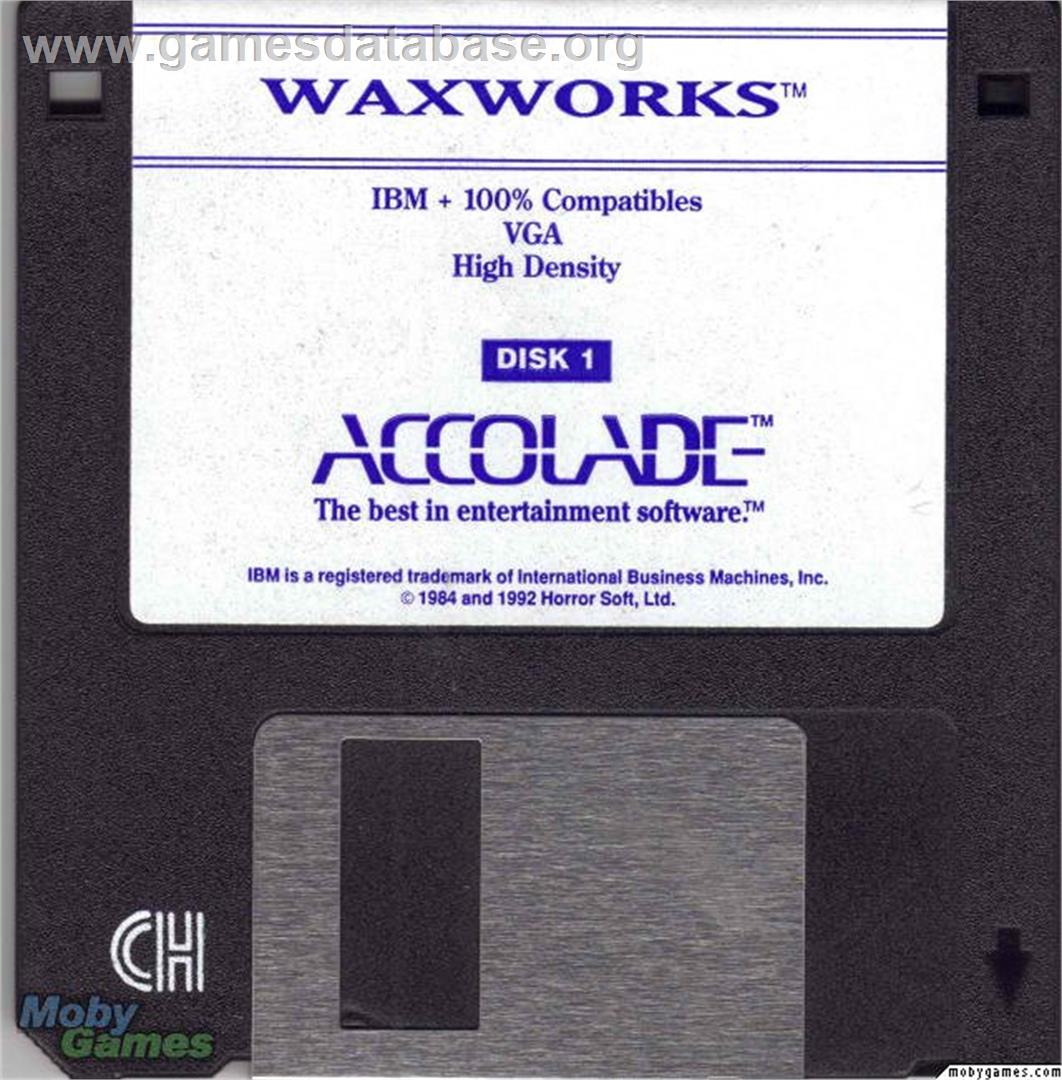 Waxworks - Microsoft DOS - Artwork - Disc