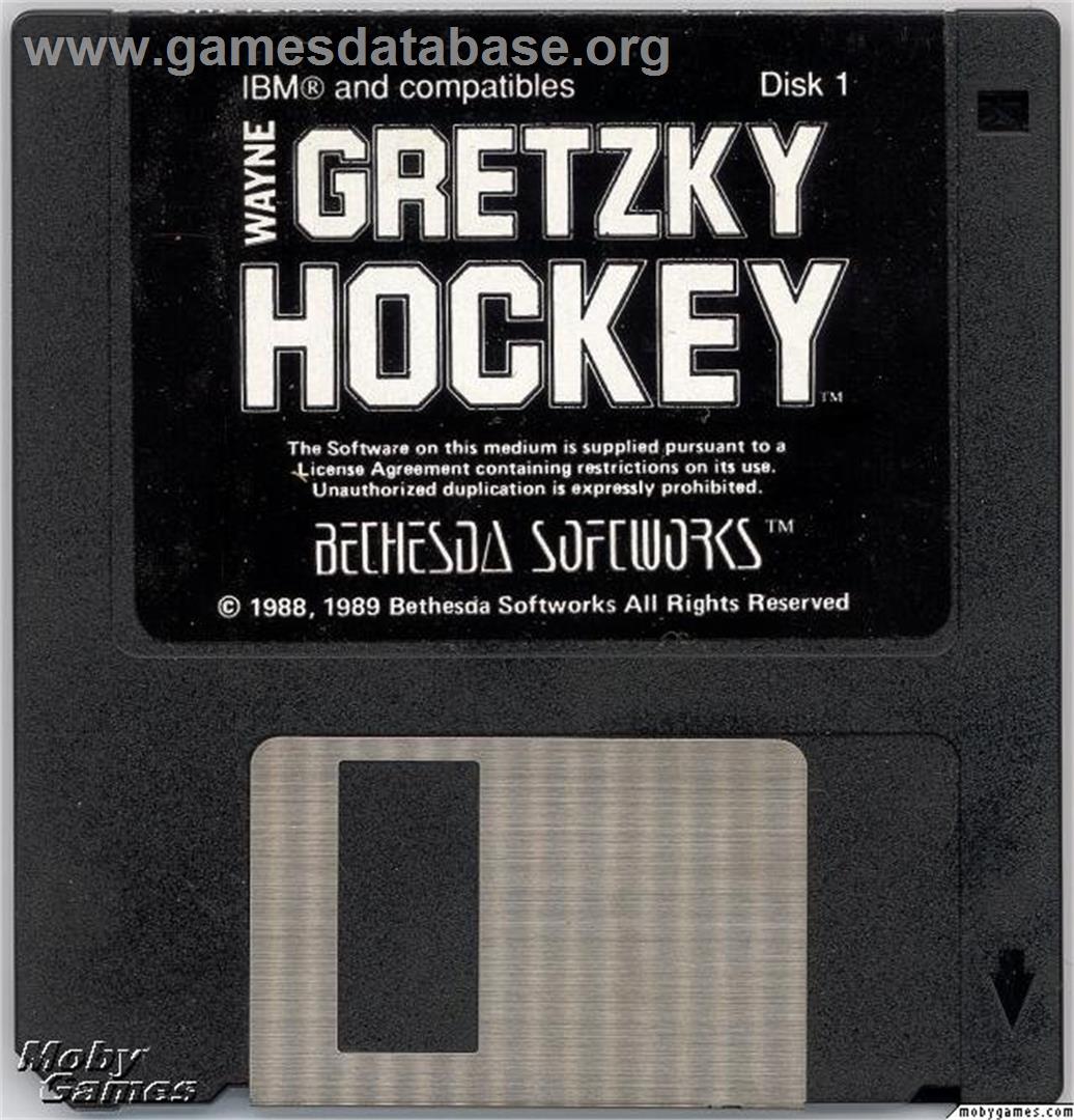 Wayne Gretzky Hockey - Microsoft DOS - Artwork - Disc
